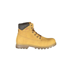 CARRERA Bottines Homme Jaunes avec Lacets et Détails Contrastés