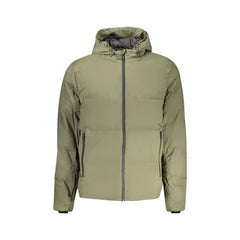 U.S. Grand Giubbotto Uomo Verde con Cappuccio Applicazione Logo