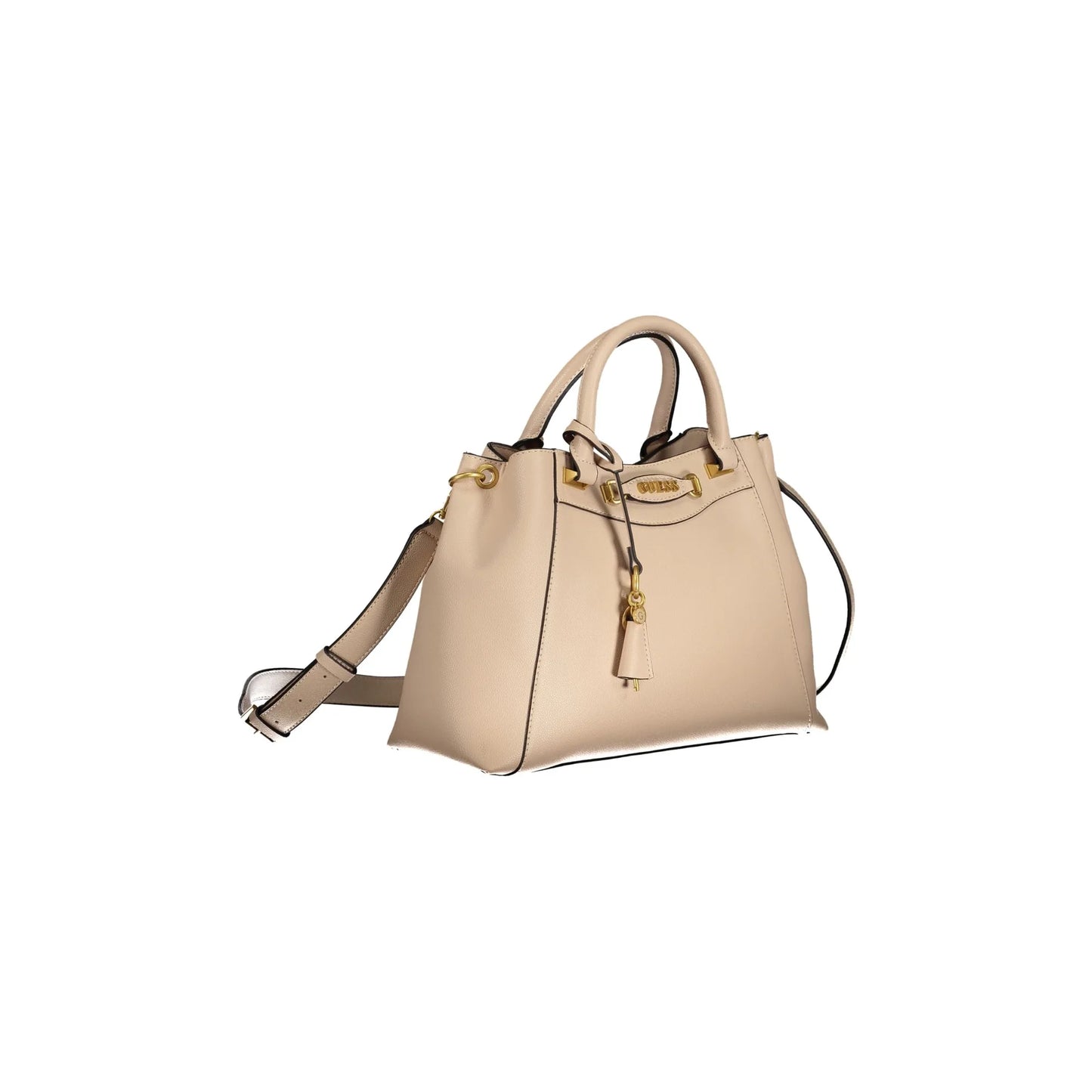 GUESS JEANS Borsa Donna EMERA Beige con Tracolla Regolabile Borse - vista 3