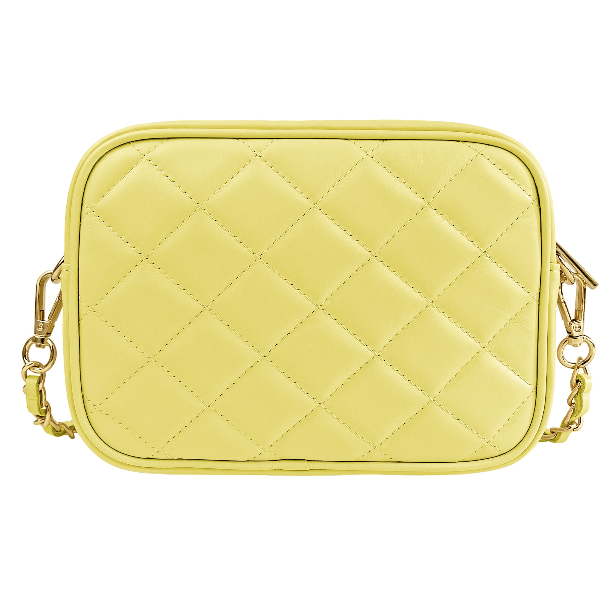 Borsa Donna a Tracolla, In Vera Pelle Trapuntata, Made in Italy, Modello Nora