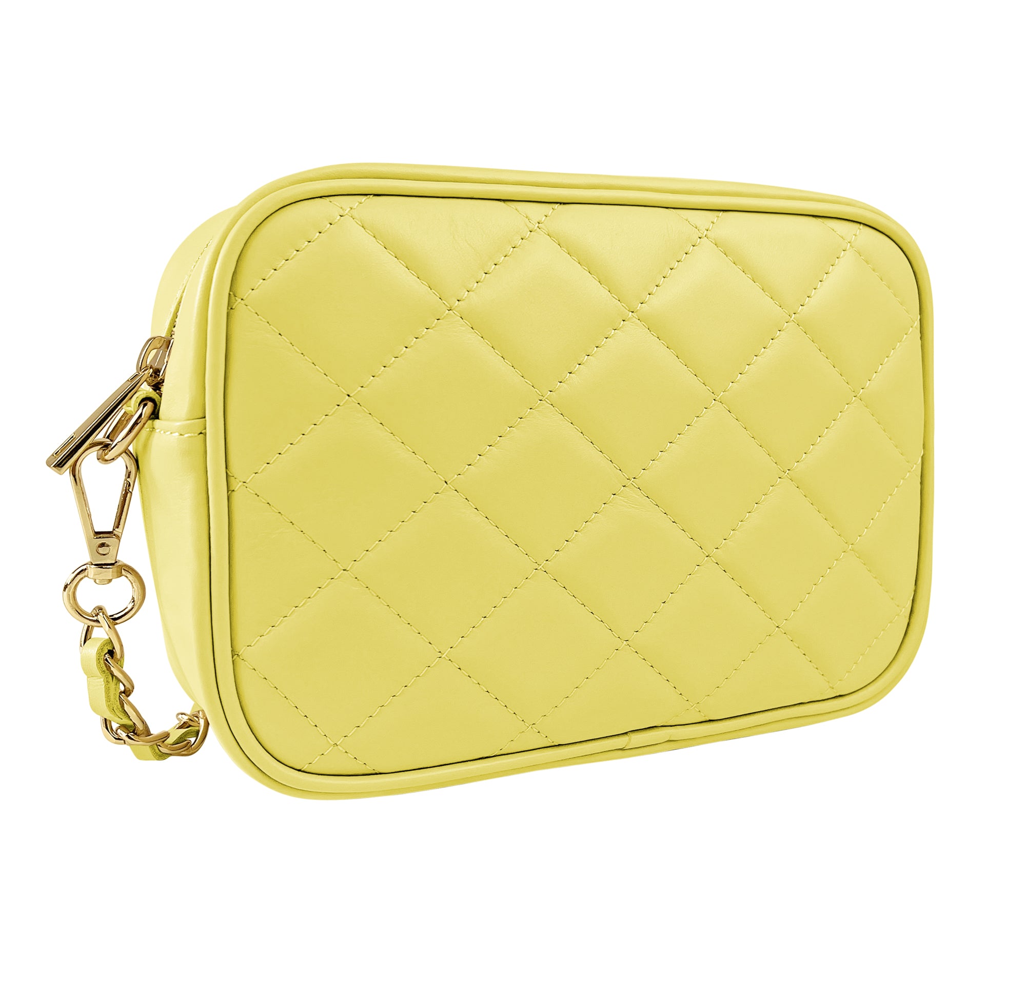 Borsa Donna a Tracolla, In Vera Pelle Trapuntata, Made in Italy, Modello Nora