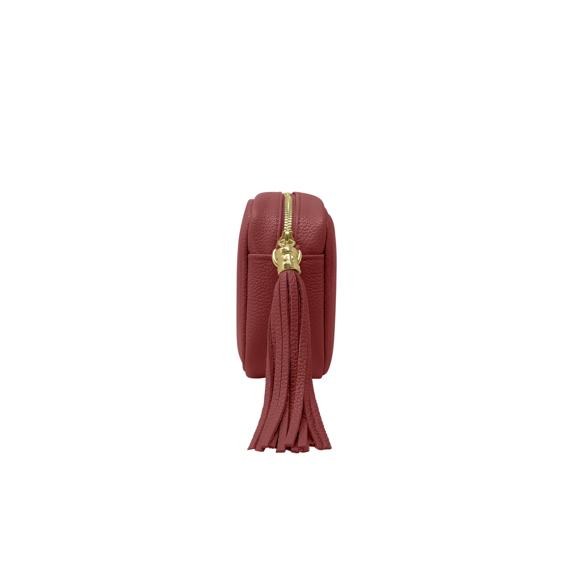 Borsa Donna a Tracolla Bordeaux, In Vera Pelle, Made in Italy, Anastasia
