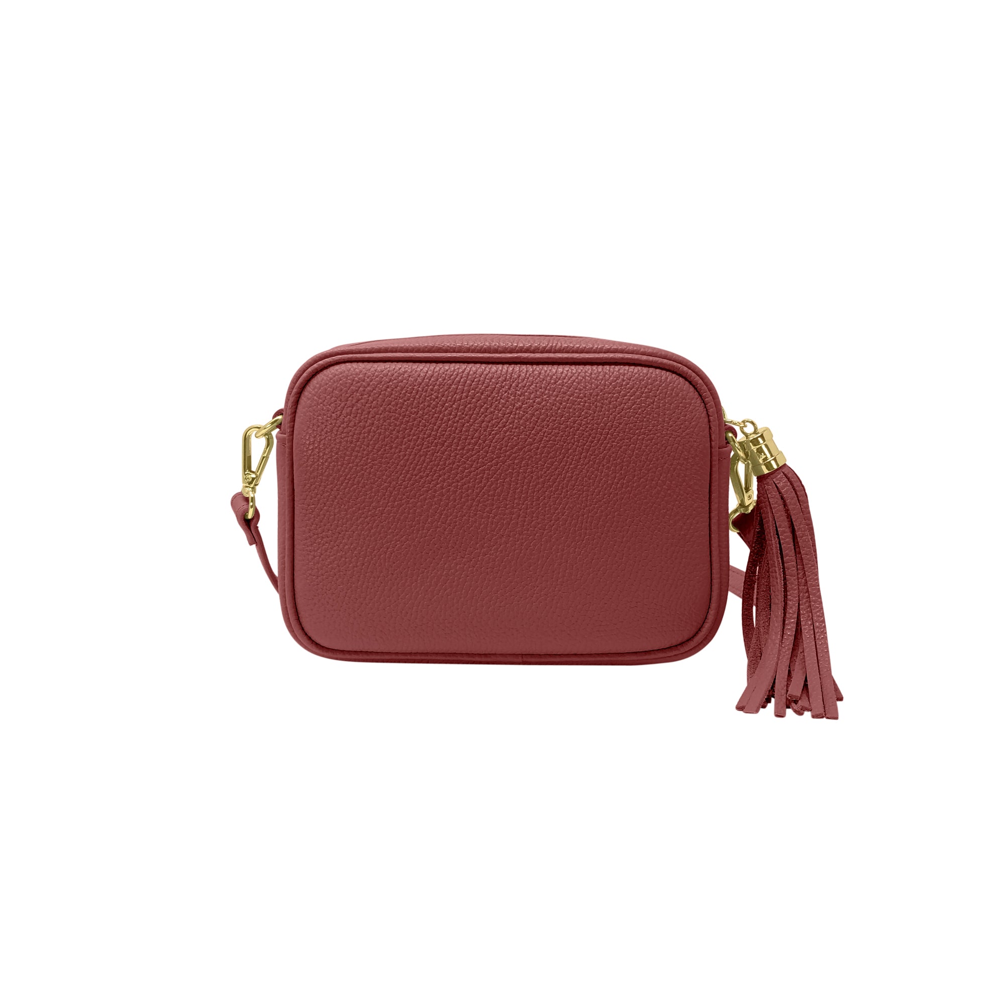 Borsa Donna a Tracolla Bordeaux, In Vera Pelle, Made in Italy, Anastasia