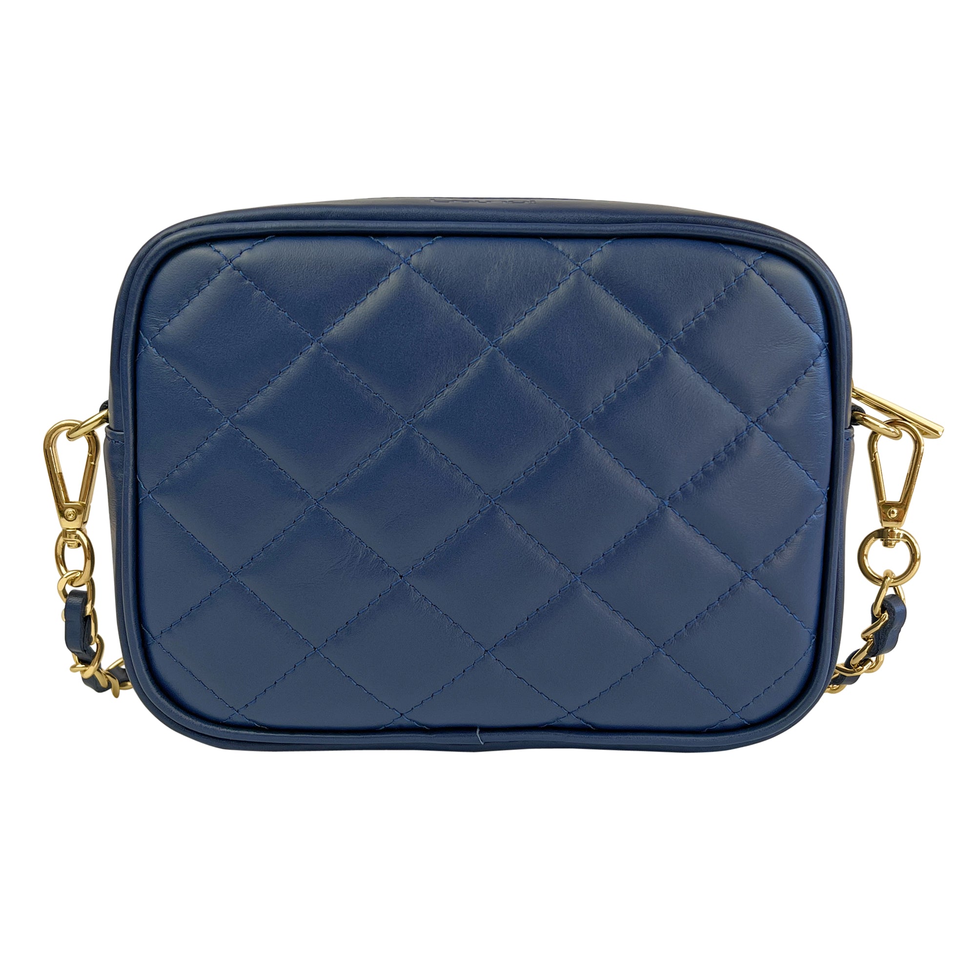 Borsa Donna a Tracolla, In Vera Pelle Trapuntata, Made in Italy, Modello Nora