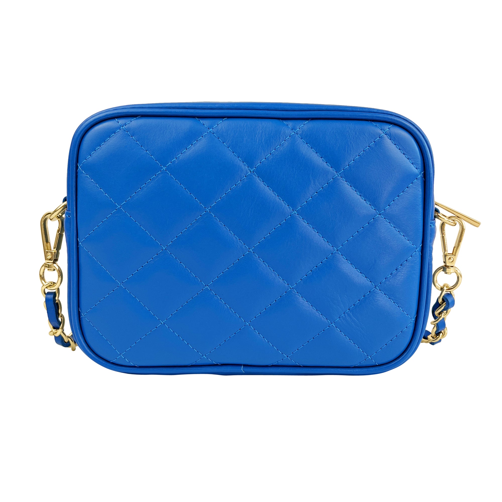 Borsa Donna a Tracolla, In Vera Pelle Trapuntata, Made in Italy, Modello Nora