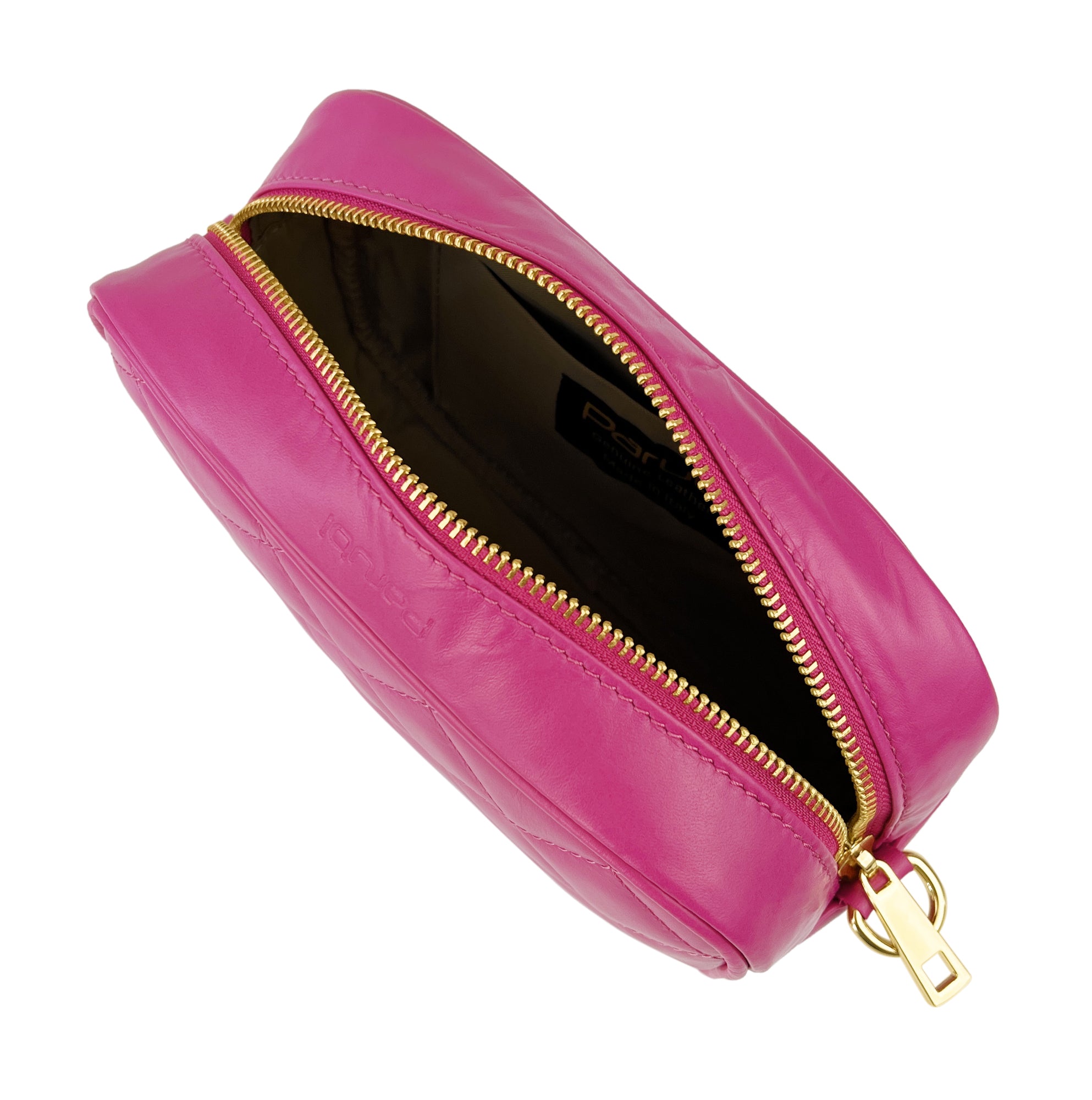 Borsa Donna a Tracolla, In Vera Pelle Trapuntata, Made in Italy, Modello Nora