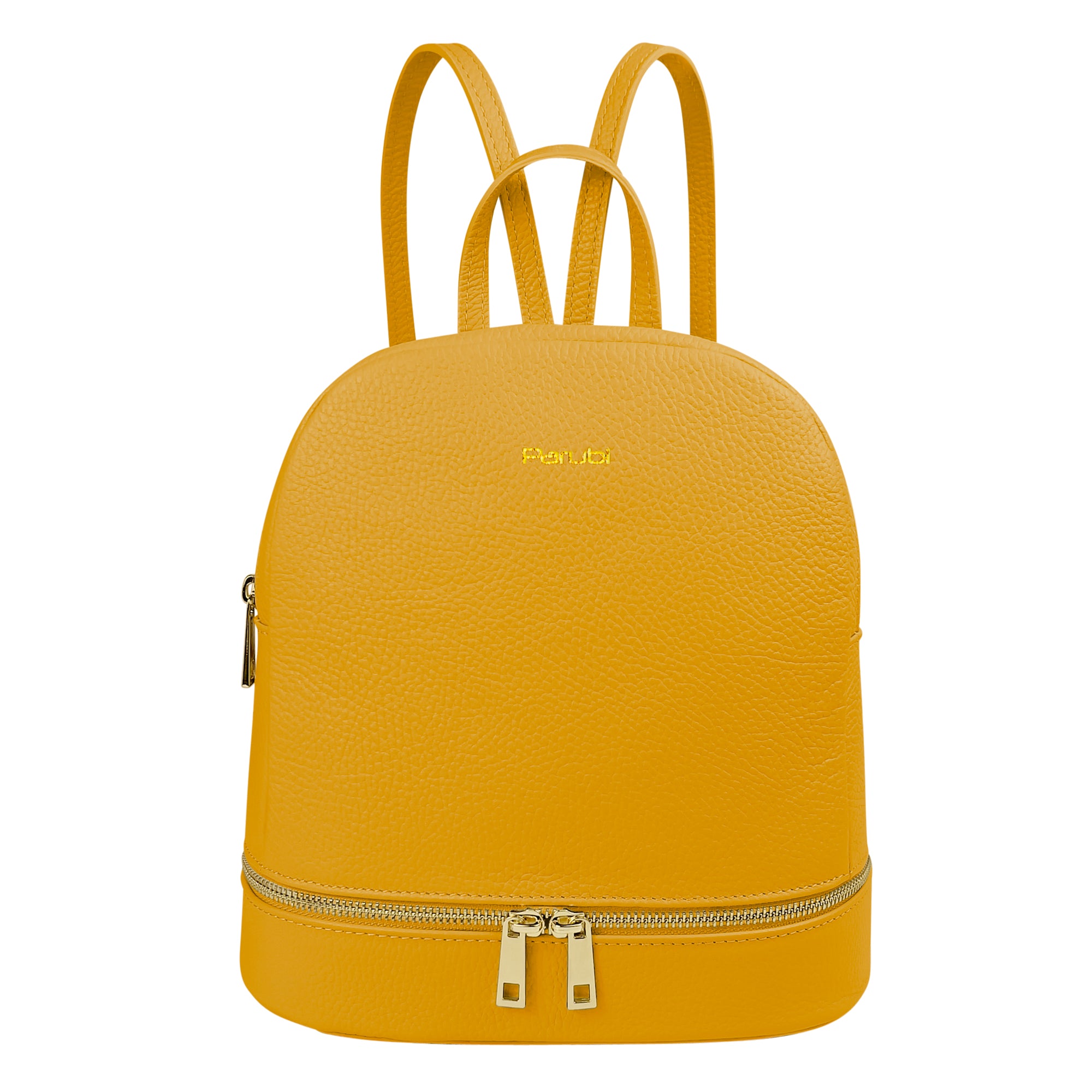 Zaino Donna, In Vera Pelle, Made in Italy, Modello Maya Parubi Giallo - vista 33