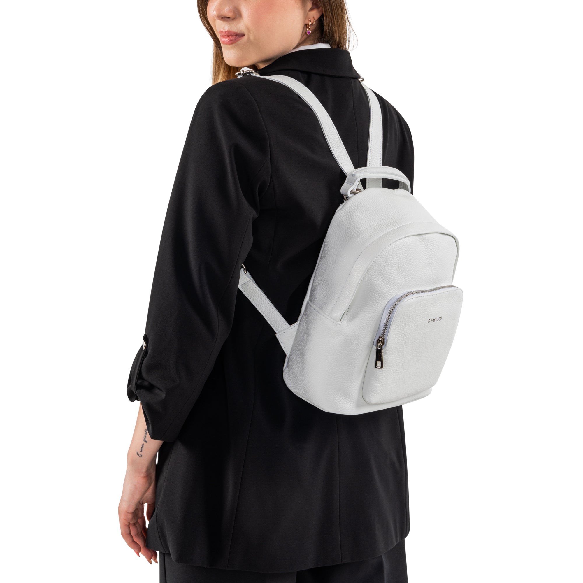 Zaino Donna, In Vera Pelle, Made in Italy, Modello Ines