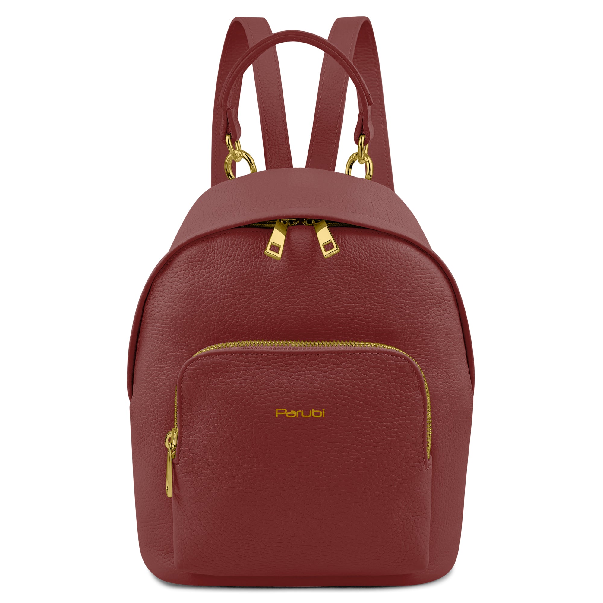 Zaino Donna, In Vera Pelle, Made in Italy, Modello Ines Bordeaux
