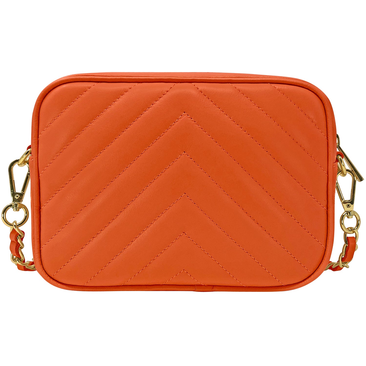 Borsa Donna a Tracolla, In Vera Pelle Trapuntata, Made in Italy, Modello Lola
