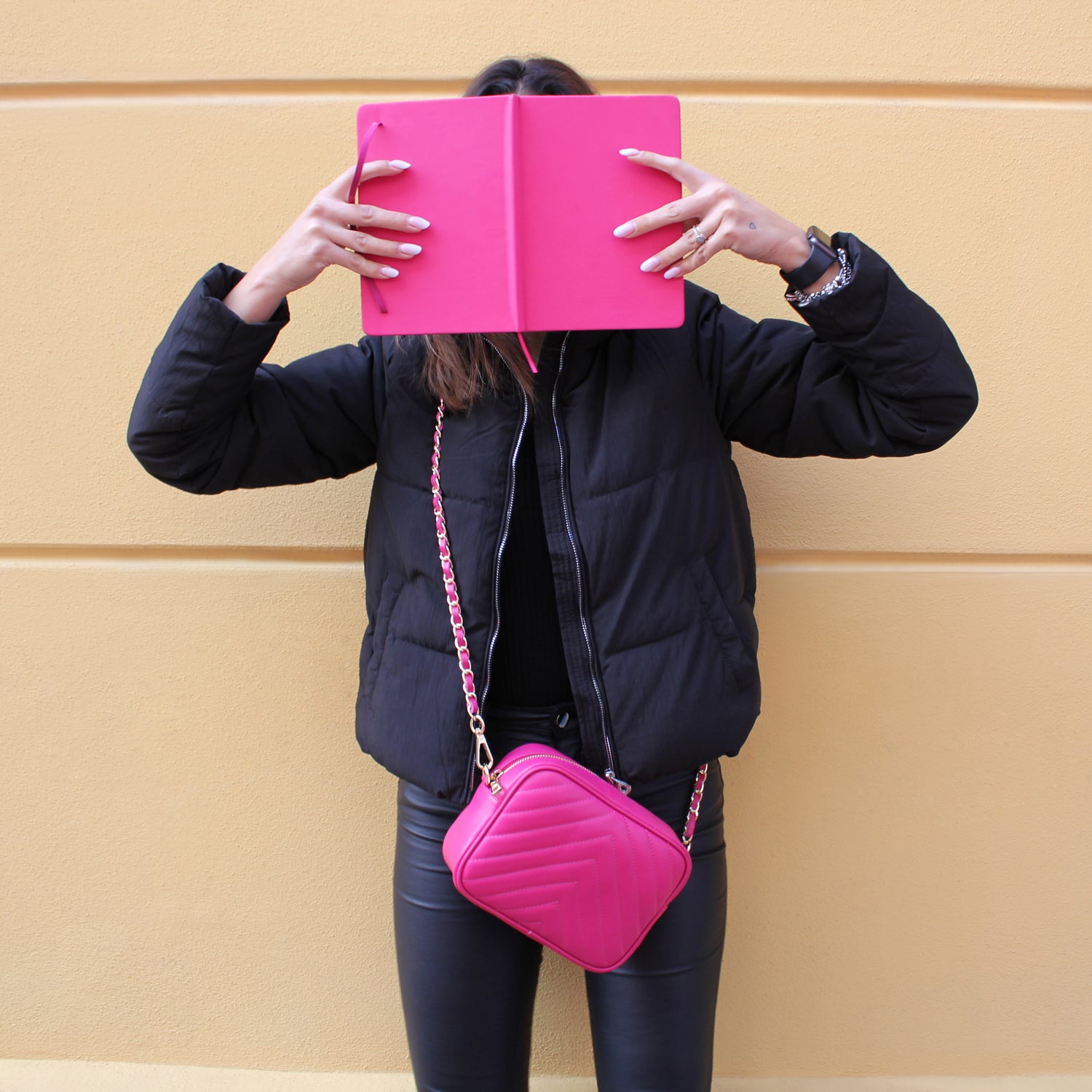Borsa Donna a Tracolla, In Vera Pelle Trapuntata, Made in Italy, Modello Lola