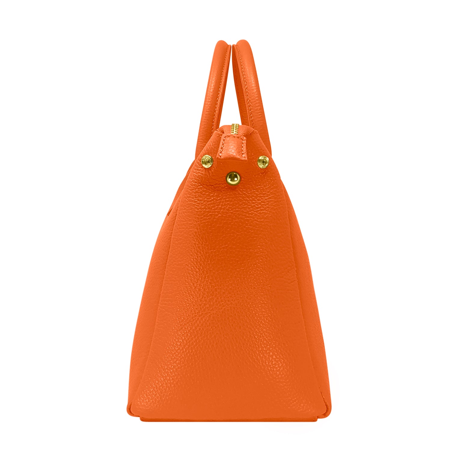 Borsa Donna a Mano con Tracolla, In Vera Pelle Morbida, Made in Italy, Modello Ada