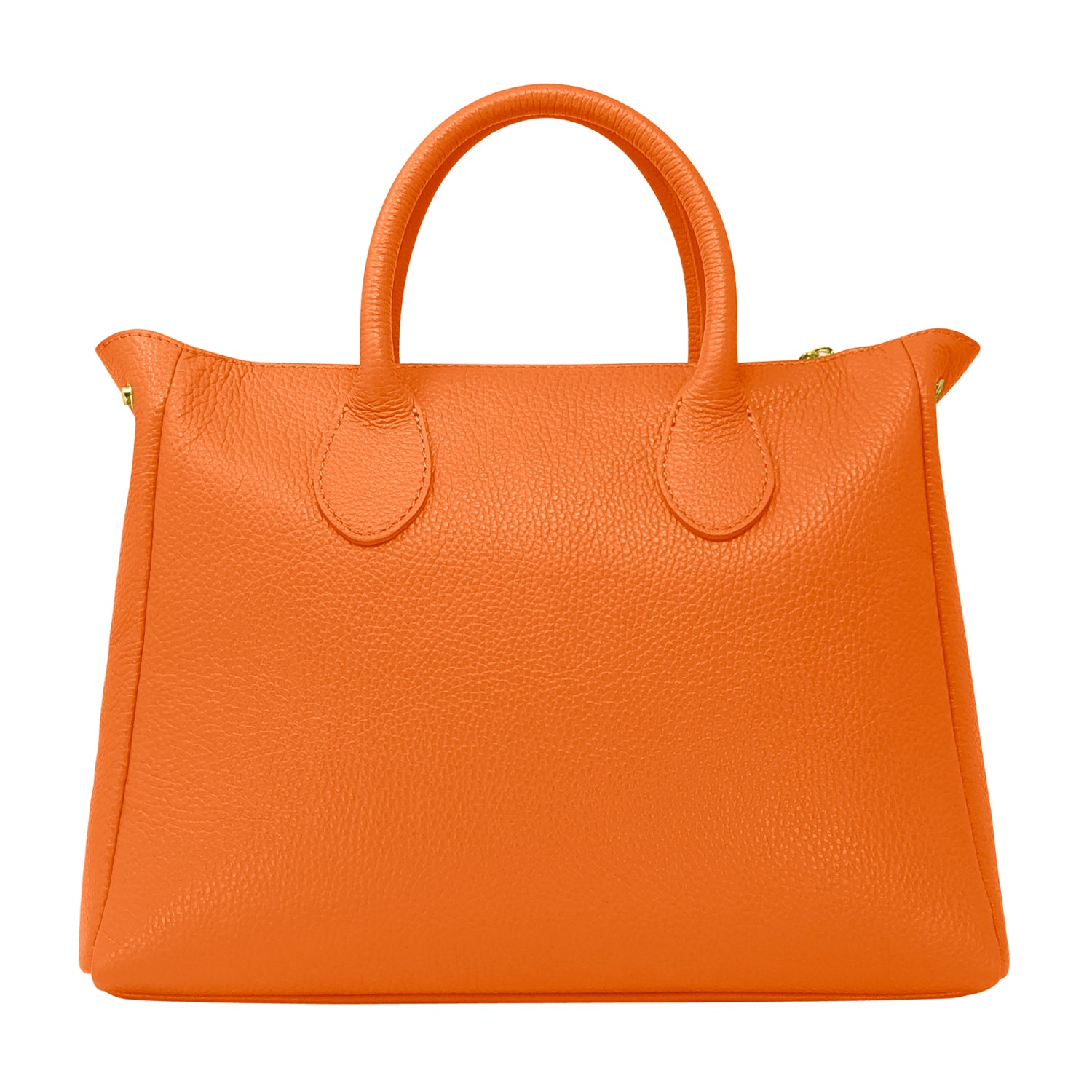 Borsa Donna a Mano con Tracolla, In Vera Pelle Morbida, Made in Italy, Modello Ada