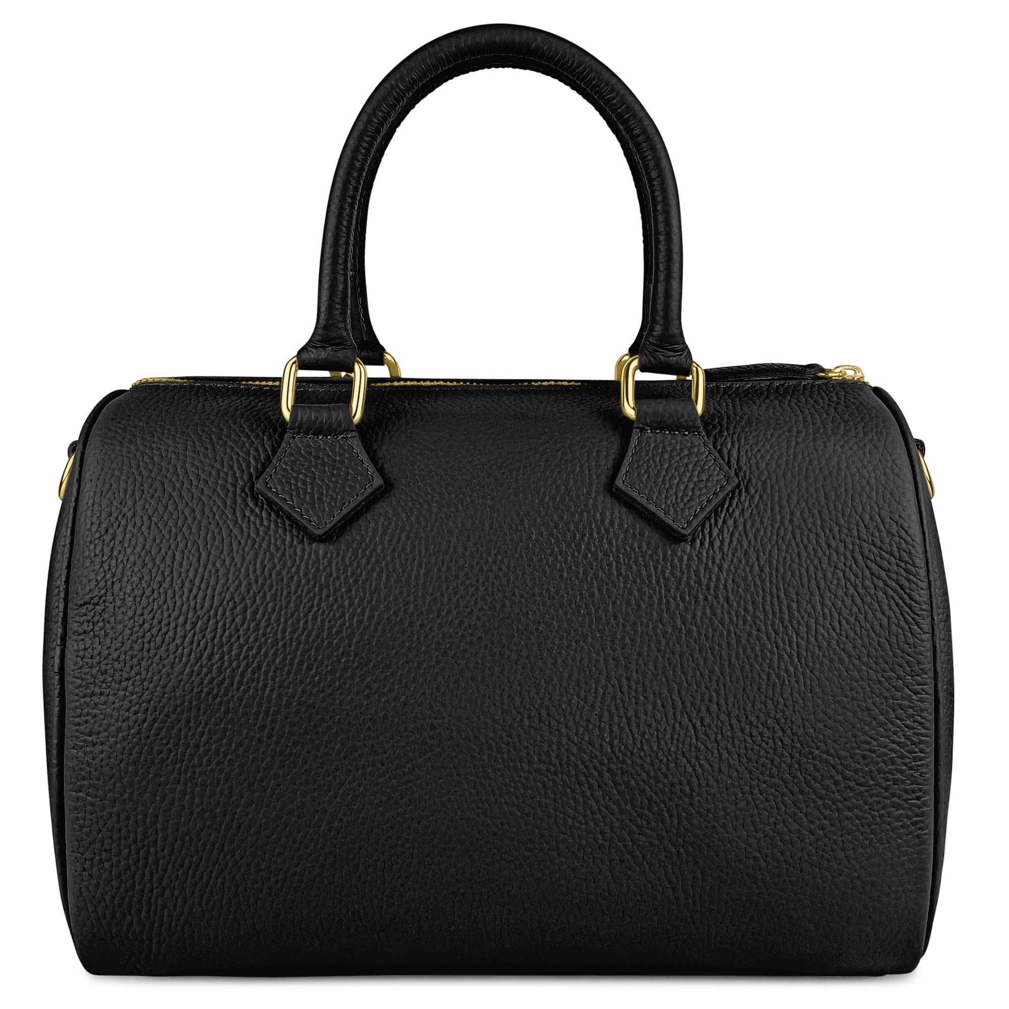 Borsa Bauletto Donna a Mano con Tracolla, In Vera Pelle, Made in Italy, Modello Olimpia