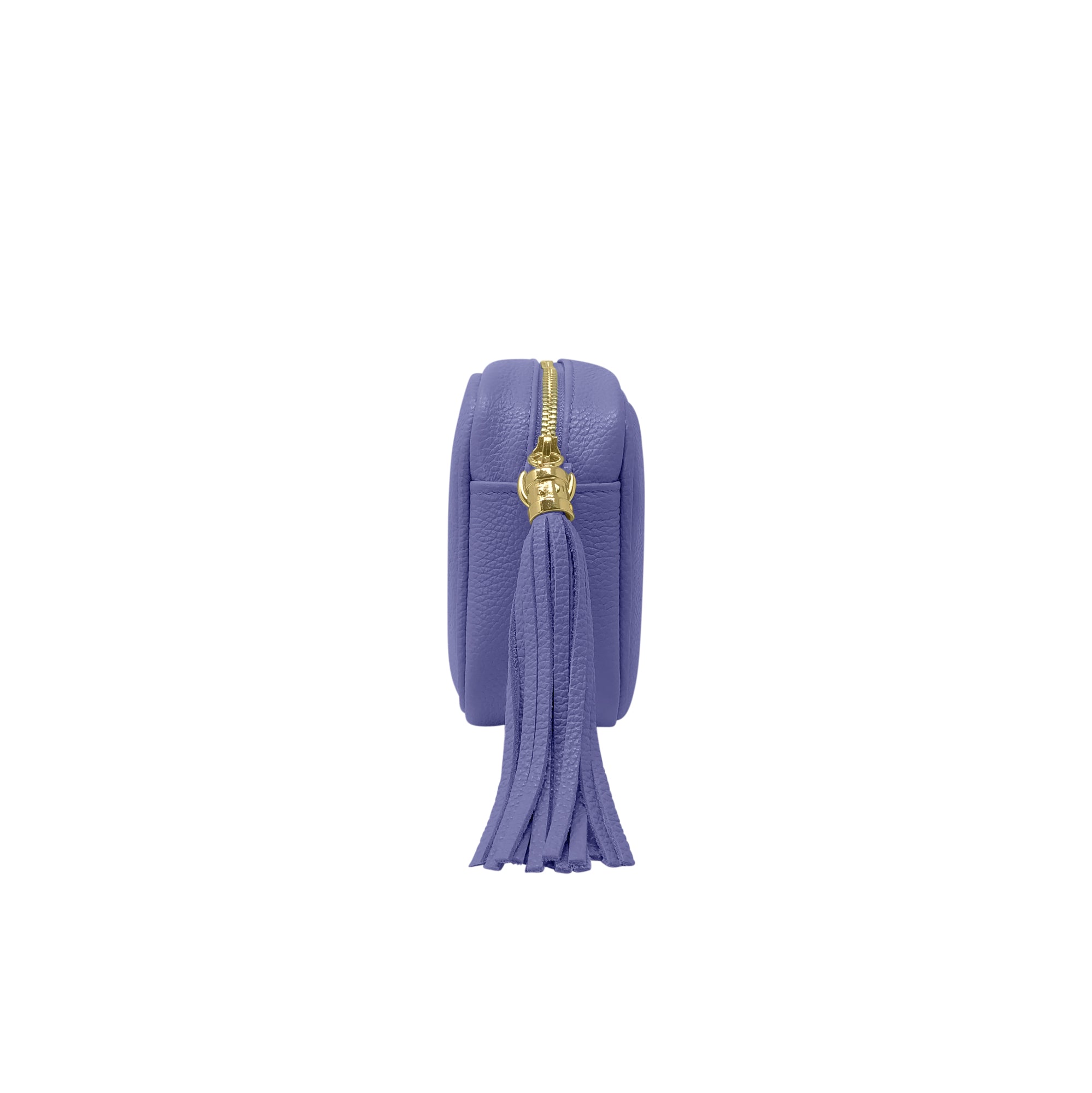 Borsa Donna a Tracolla Blu Fiordaliso, In Vera Pelle, Made in Italy, Anastasia