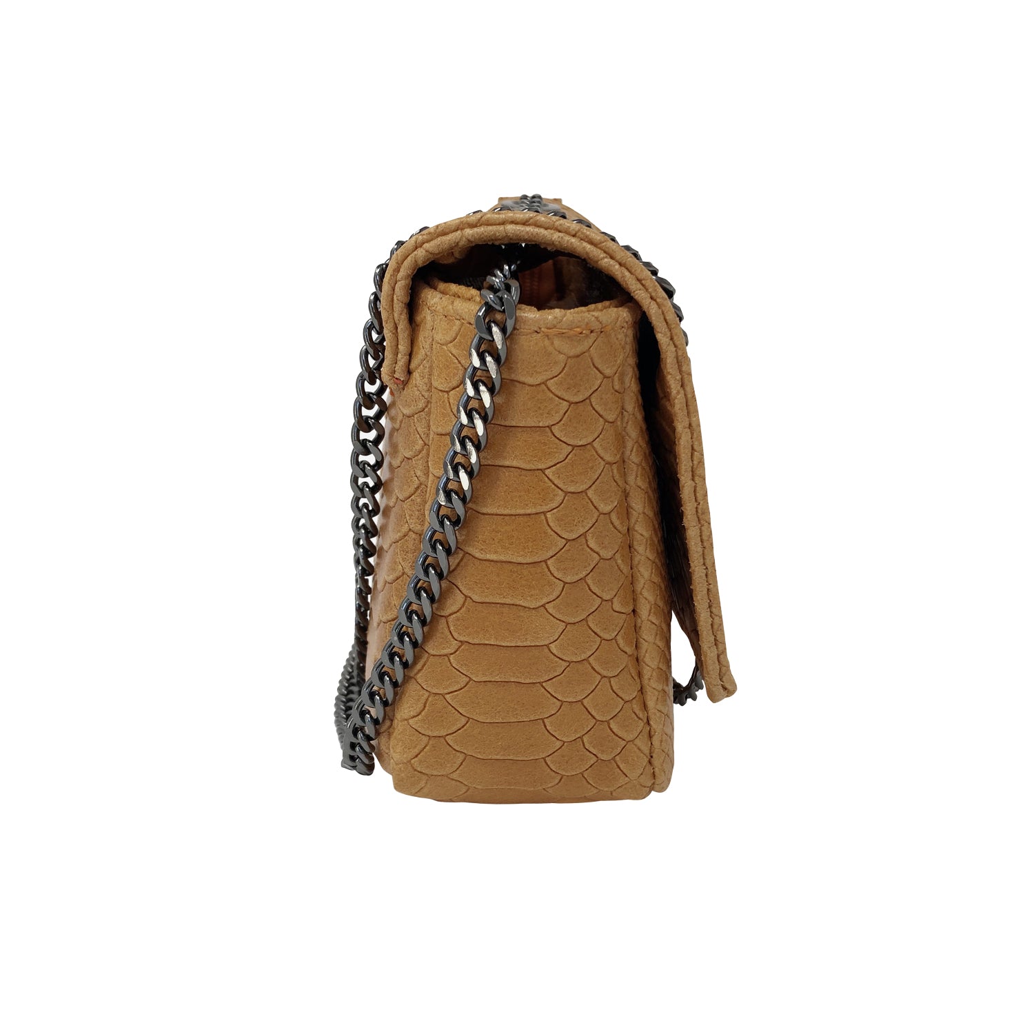 Borsa Donna a Tracolla, In Vera Pelle Pitonata, Made in Italy, Modello Tessa Parubi Borse - vista 9