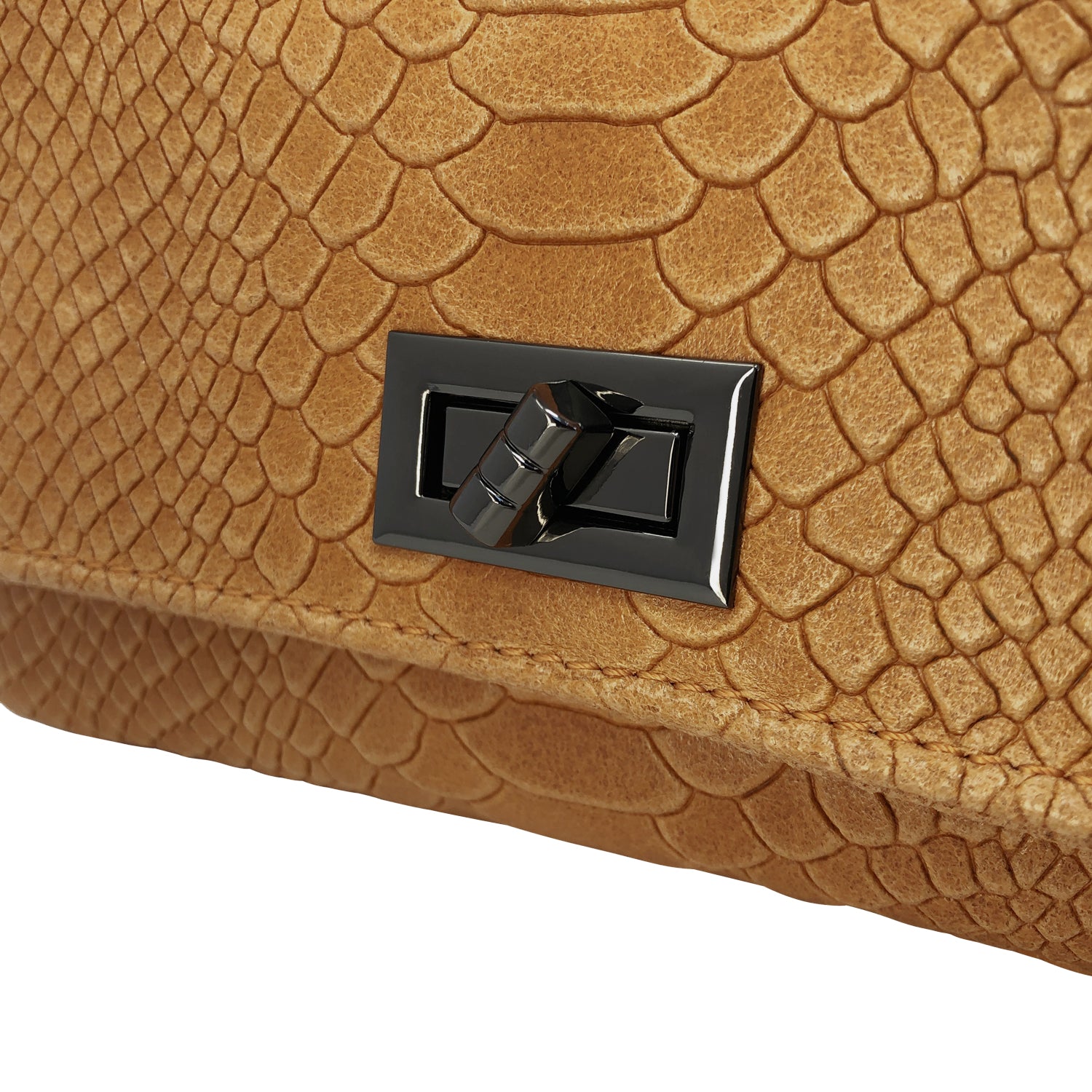 Borsa Donna a Tracolla, In Vera Pelle Pitonata, Made in Italy, Modello Tessa Parubi Borse - vista 12