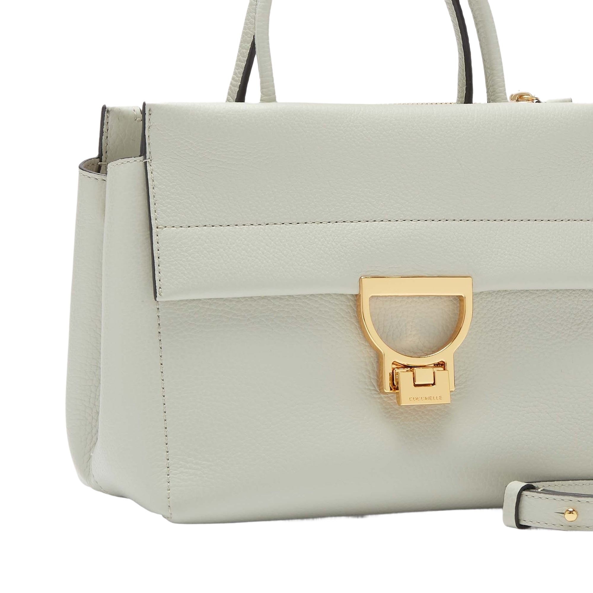 COCCINELLE Borsa Donna a Mano con Tracolla Verde, In Vera Pelle, Arlettis Medium