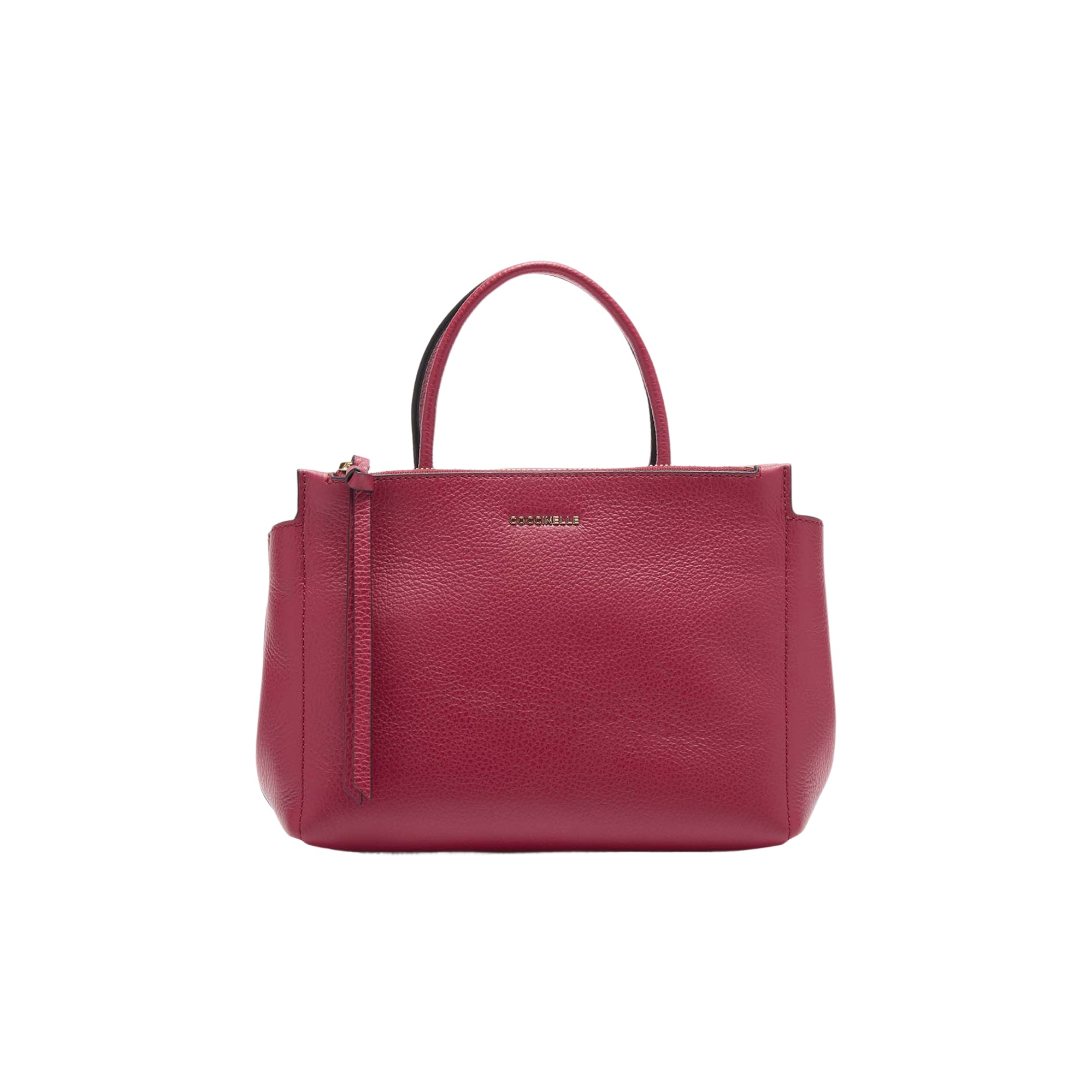 COCCINELLE Borsa Donna a Mano con Tracolla Rossa, In Vera Pelle ,Arlettis Medium