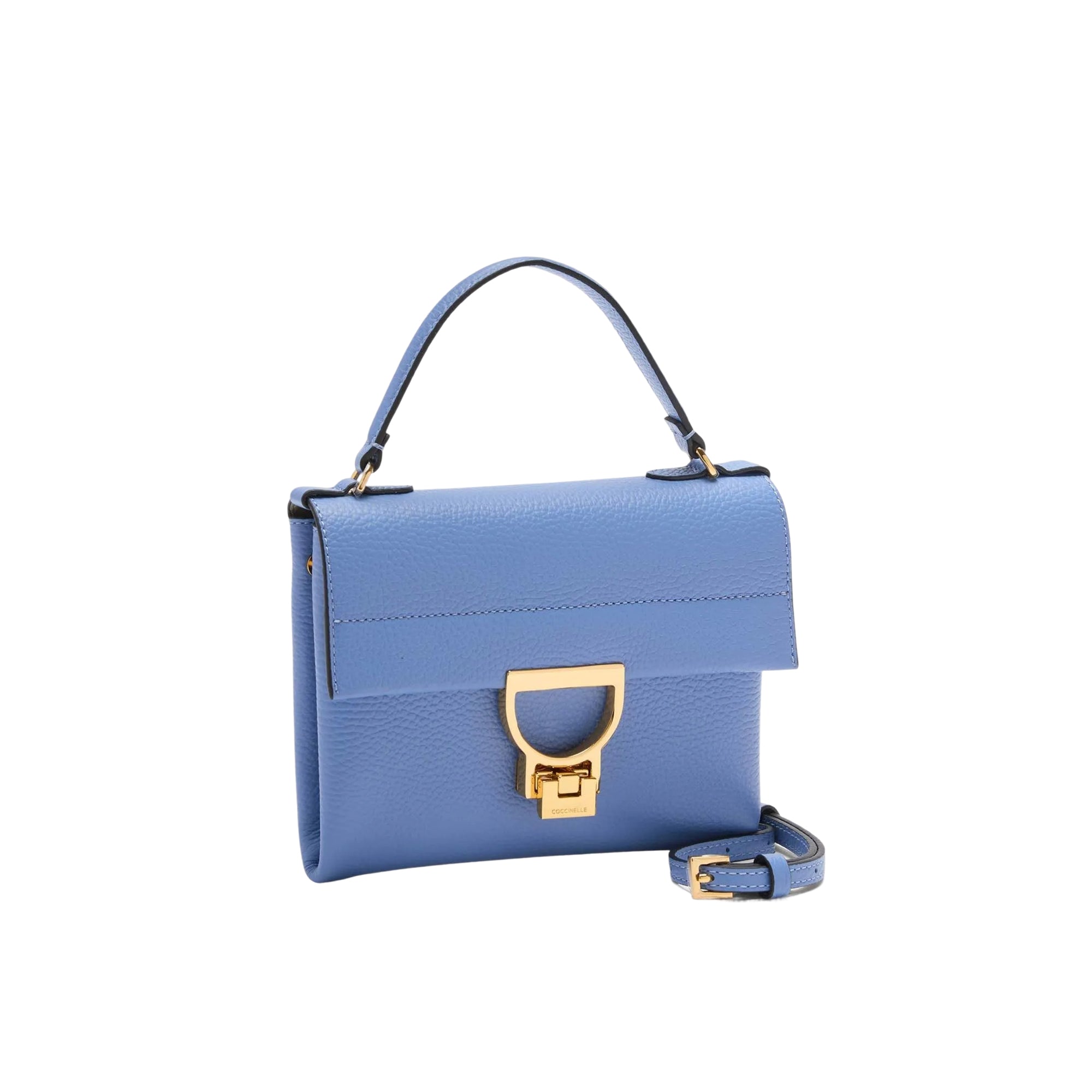 COCCINELLE Borsa Donna a Mano Blu Clutch con Tracolla, In Vera Pelle, Arlettis Mini