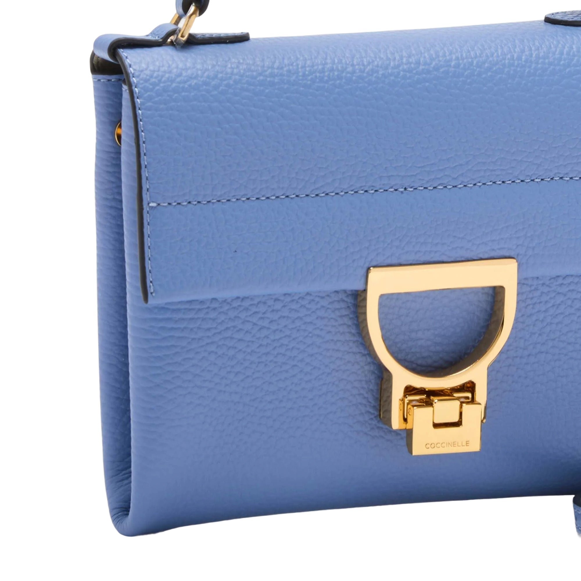 COCCINELLE Borsa Donna a Mano Blu Clutch con Tracolla, In Vera Pelle, Arlettis Mini