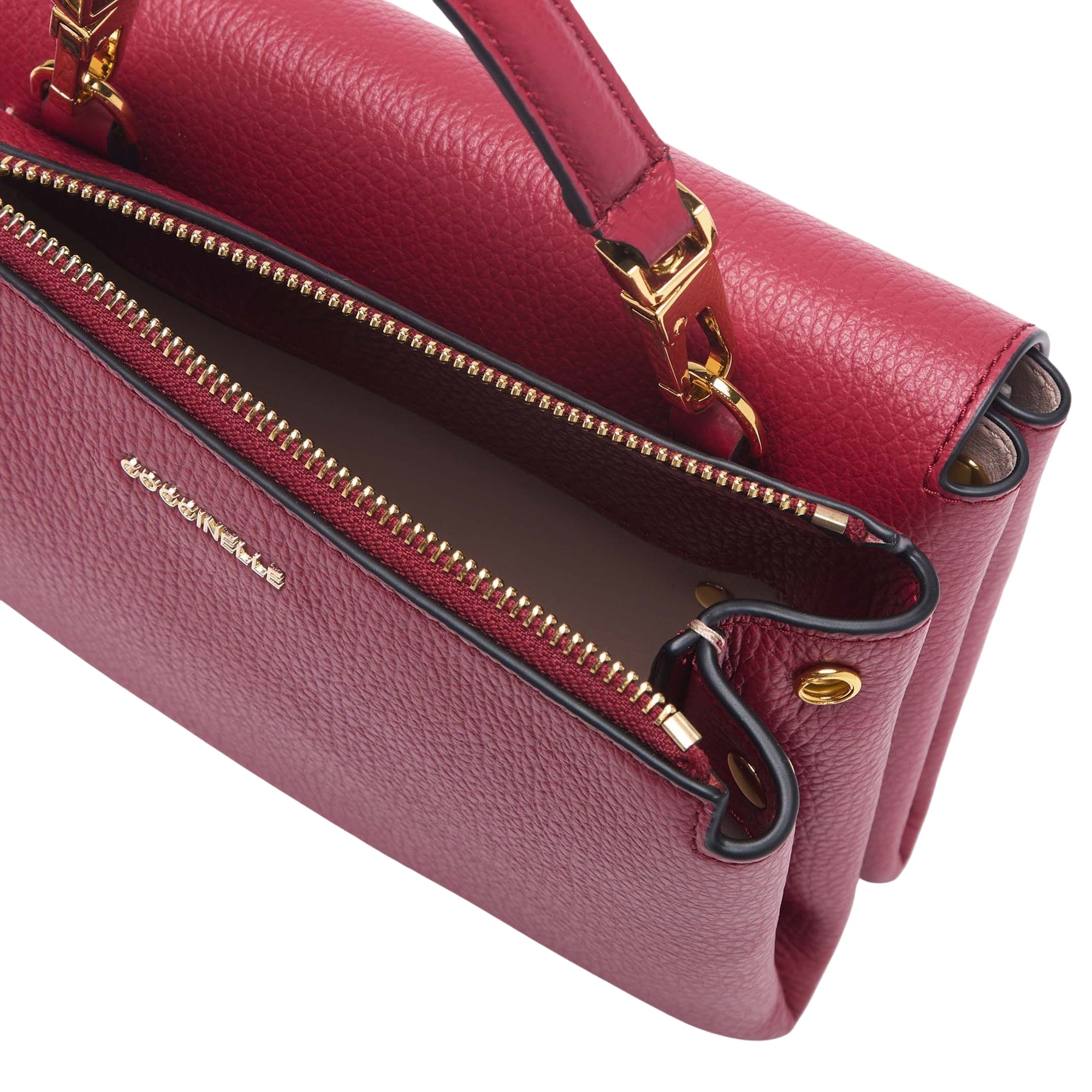 COCCINELLE Women's Red Handbag with Shoulder Strap, In Genuine Leather, Arlettis Small