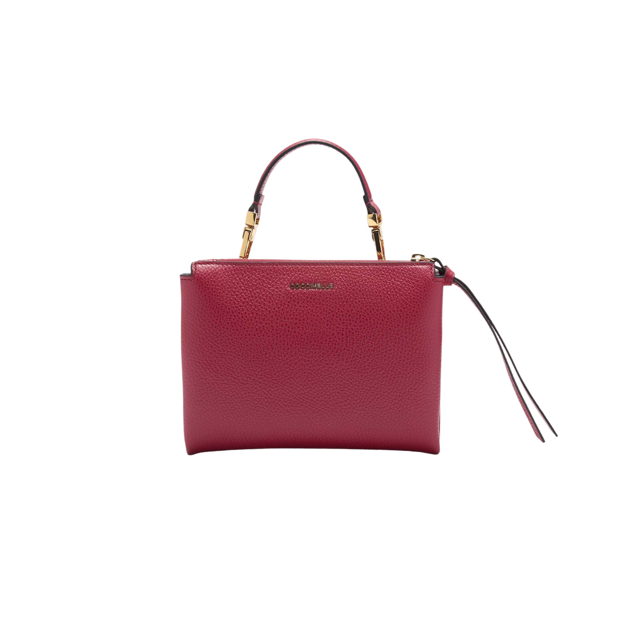 COCCINELLE Women's Red Handbag with Shoulder Strap, In Genuine Leather, Arlettis Small