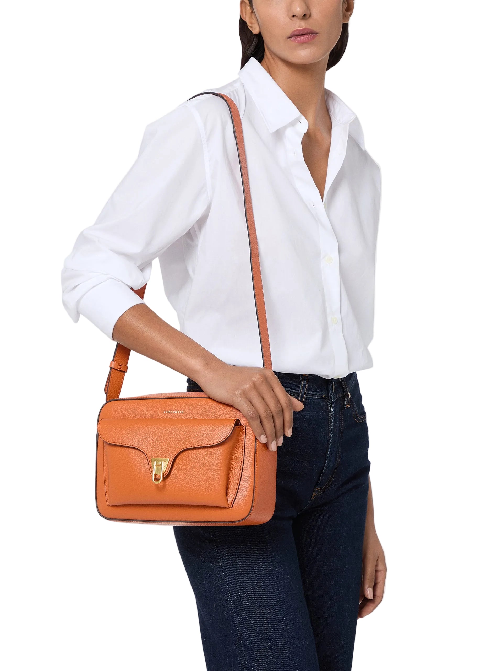 COCCINELLE Borsa Donna Nera Beat Soft Large in Vera Pelle