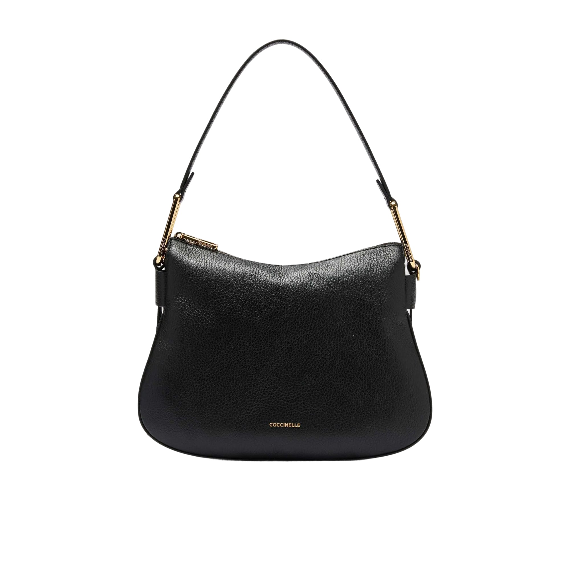 COCCINELLE Handtasche Damen Schultertasche mit Umhängetasche Schwarz, Aus Echtem Leder, Magie Soft Small