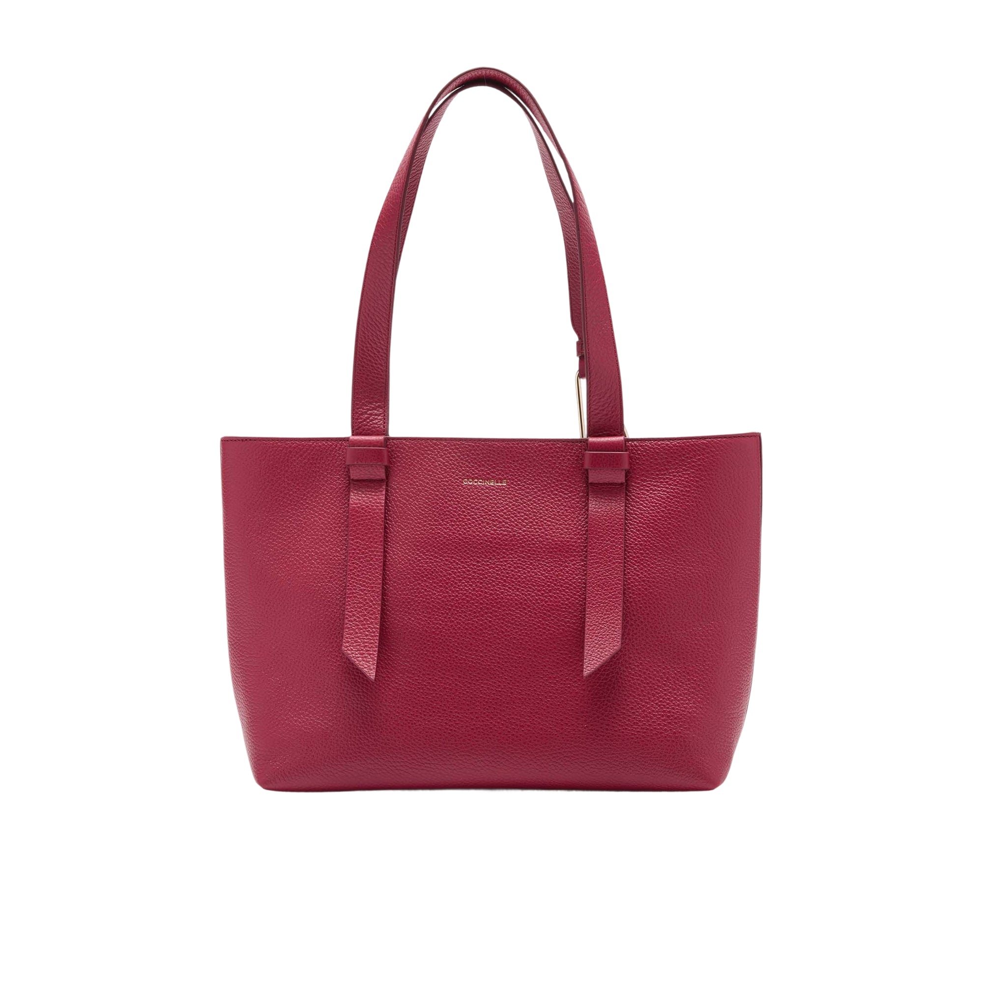 Sac à bandoulière pour femme Coccinelle rouge en cuir véritable, Malory Medium