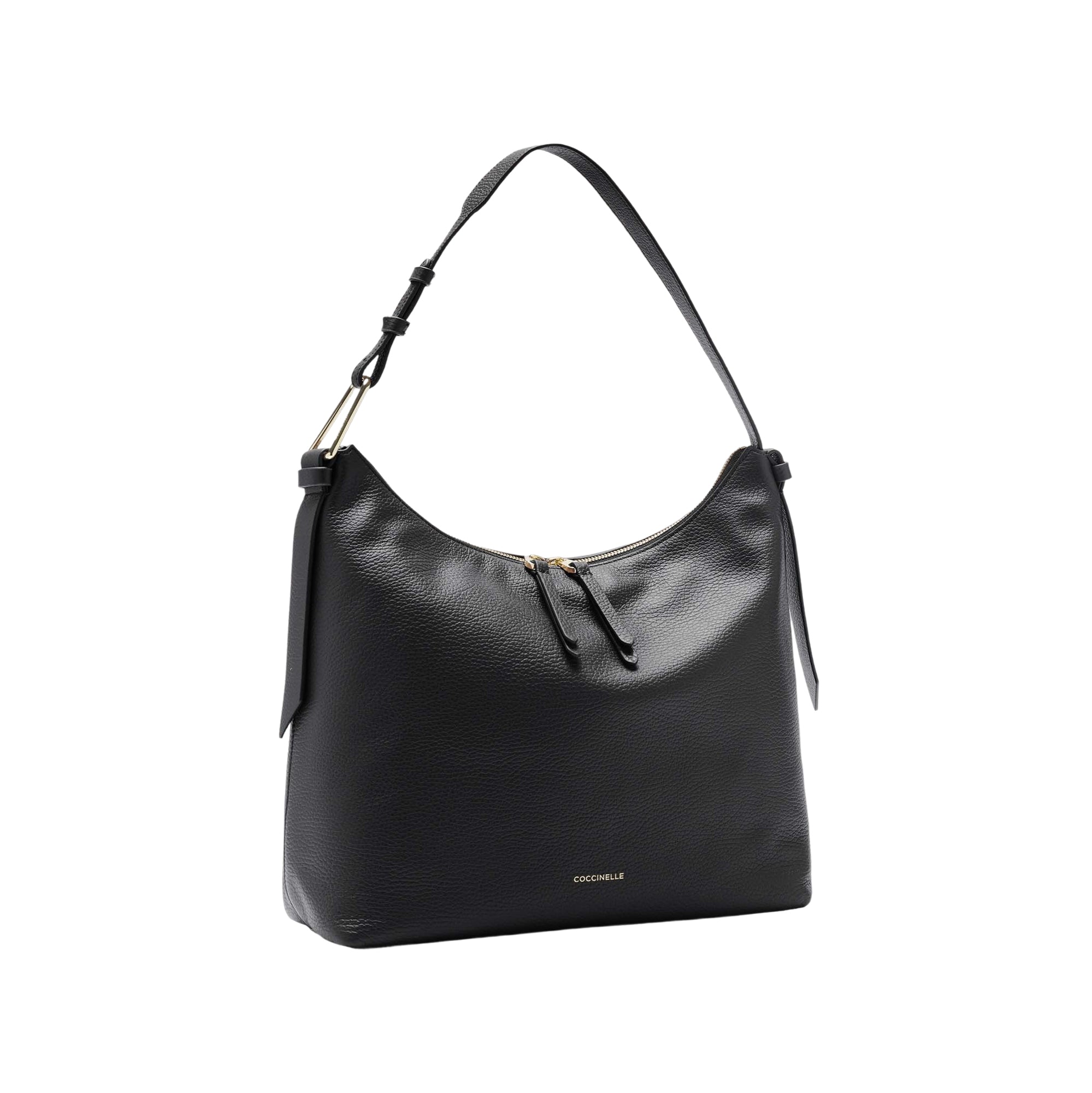 COCCINELLE Borsa Donna a Spalla Nera, In Vera Pelle, Malory Small