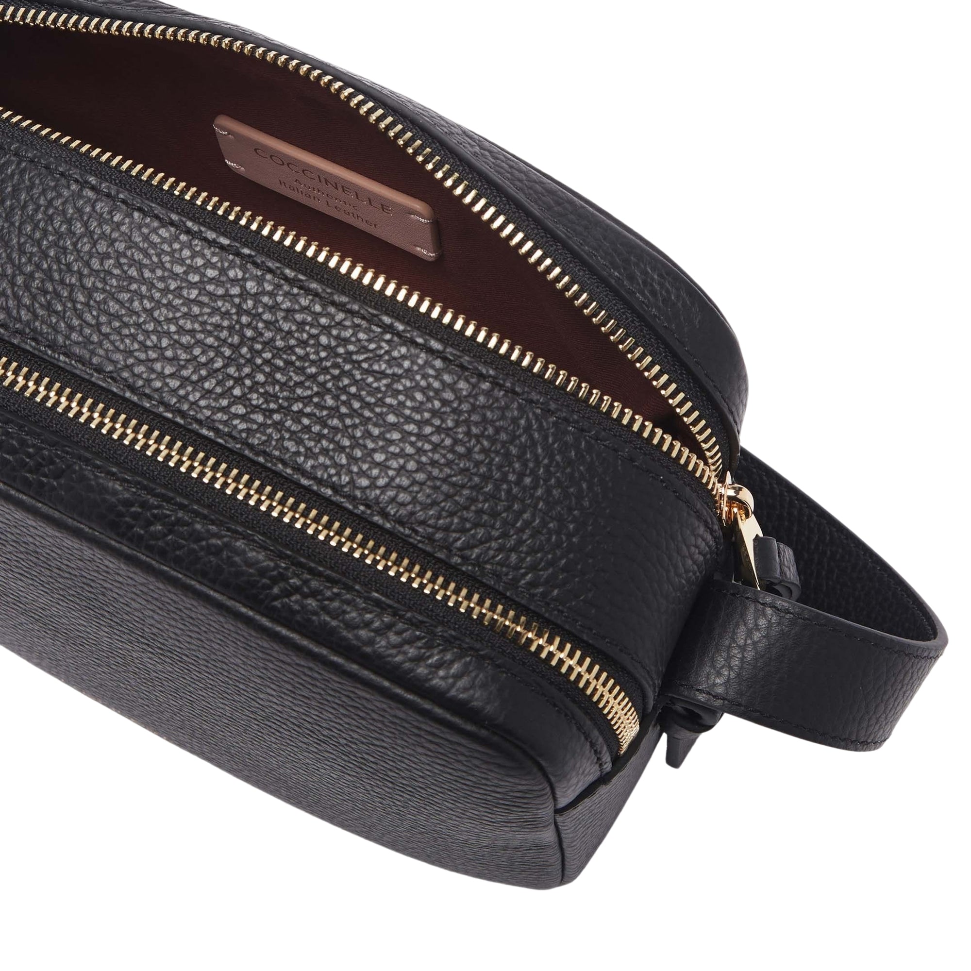 COCCINELLE Borsa Donna a Tracolla Nera, In Vera Pelle, Malory Small