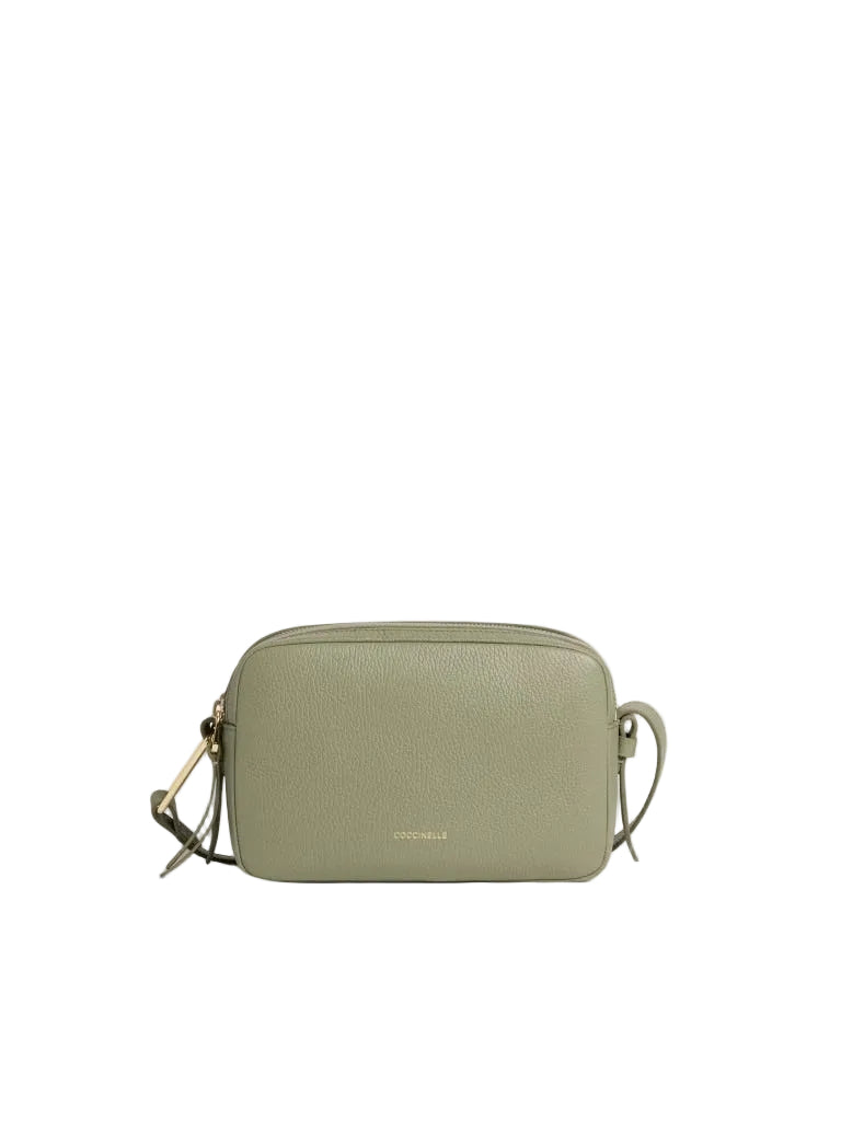Coccinelle Borsa Donna Verde Malory Tracolla Pelle Zip Logo Borse - foto prodotto