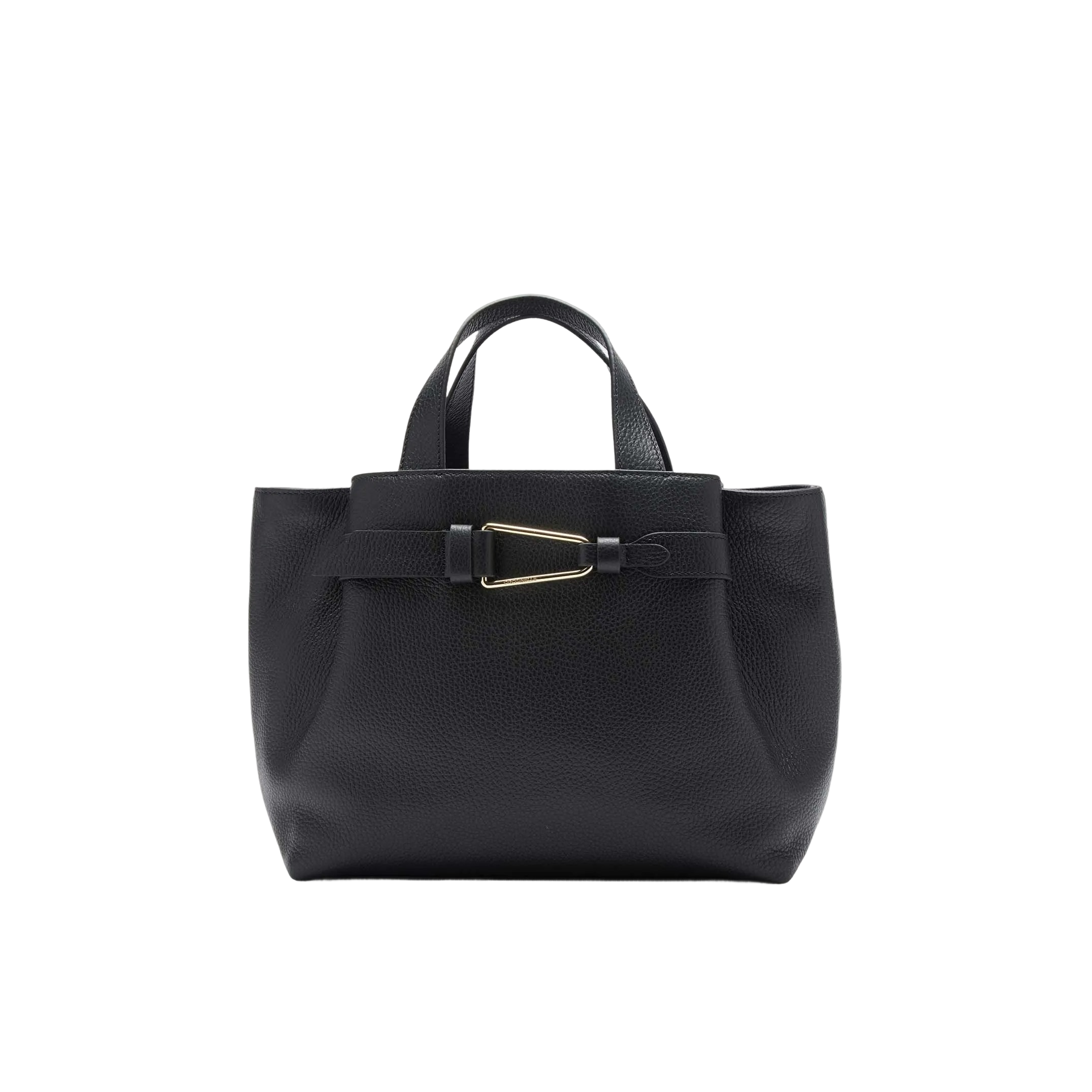 COCCINELLE Borsa Donna a Mano con Tracolla Nera, In Vera Pelle, Malory Small