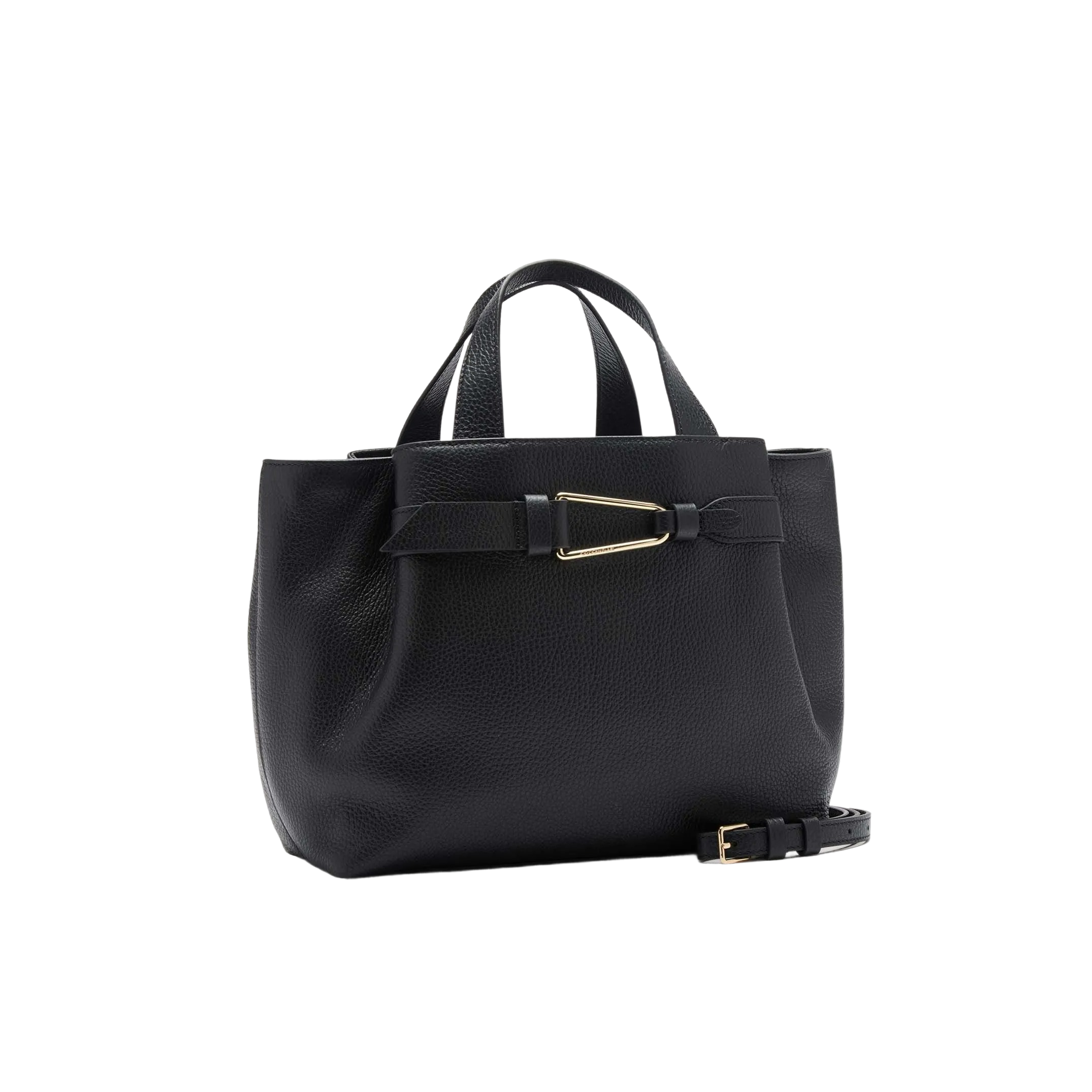 COCCINELLE Borsa Donna a Mano con Tracolla Nera, In Vera Pelle, Malory Small