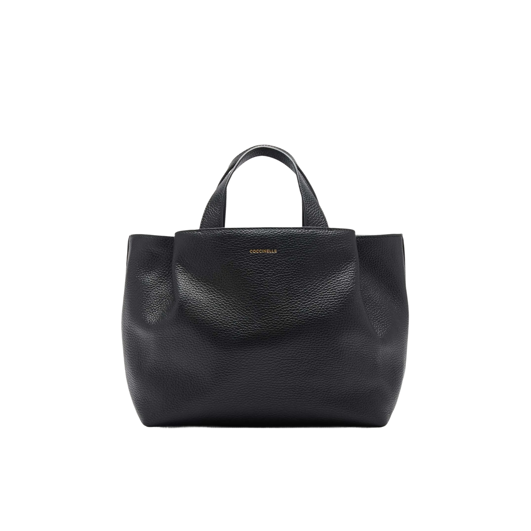 COCCINELLE Borsa Donna a Mano con Tracolla Nera, In Vera Pelle, Malory Small