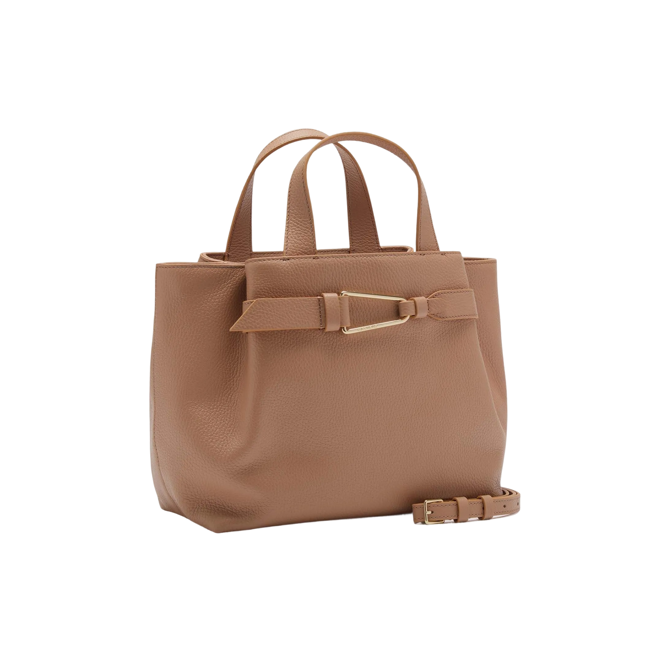 COCCINELLE Borsa Donna a Mano con Tracolla Marrone, In Vera Pelle, Malory Small