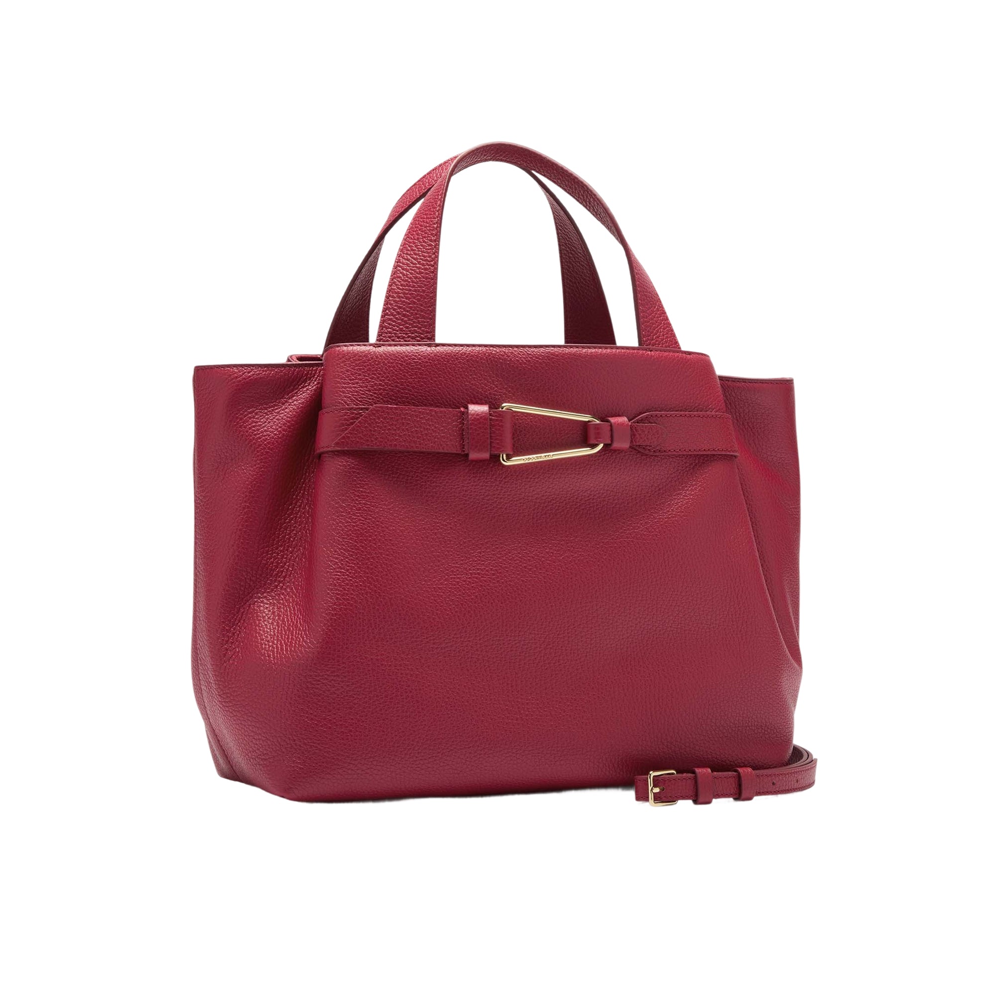 COCCINELLE Borsa Donna a Mano con Tracolla Rossa, In Vera Pelle, Malory Medium