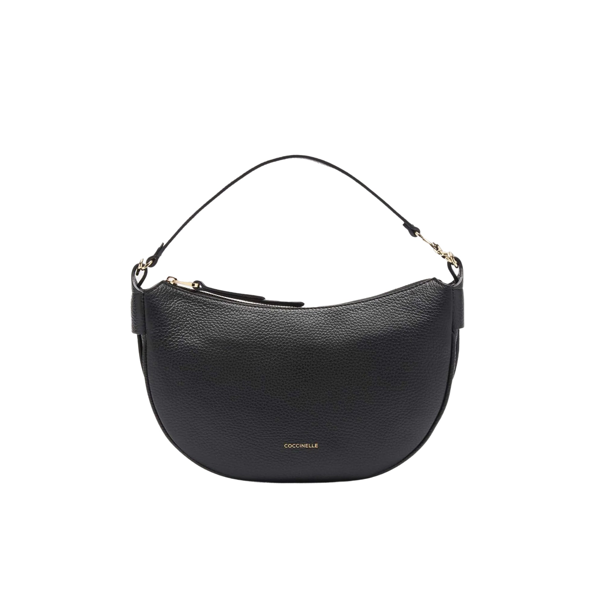 Borsa Donna Coccinelle Nera a Spalla C-Easy in Pelle con Tracolla