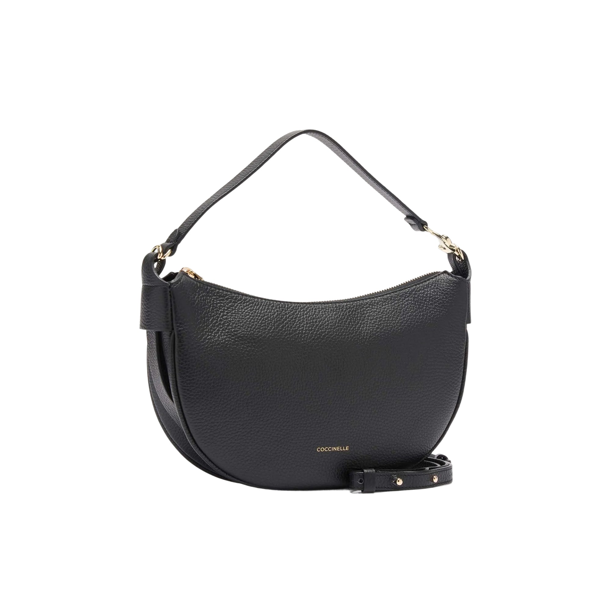 Borsa Donna Coccinelle Nera a Spalla C-Easy in Pelle con Tracolla