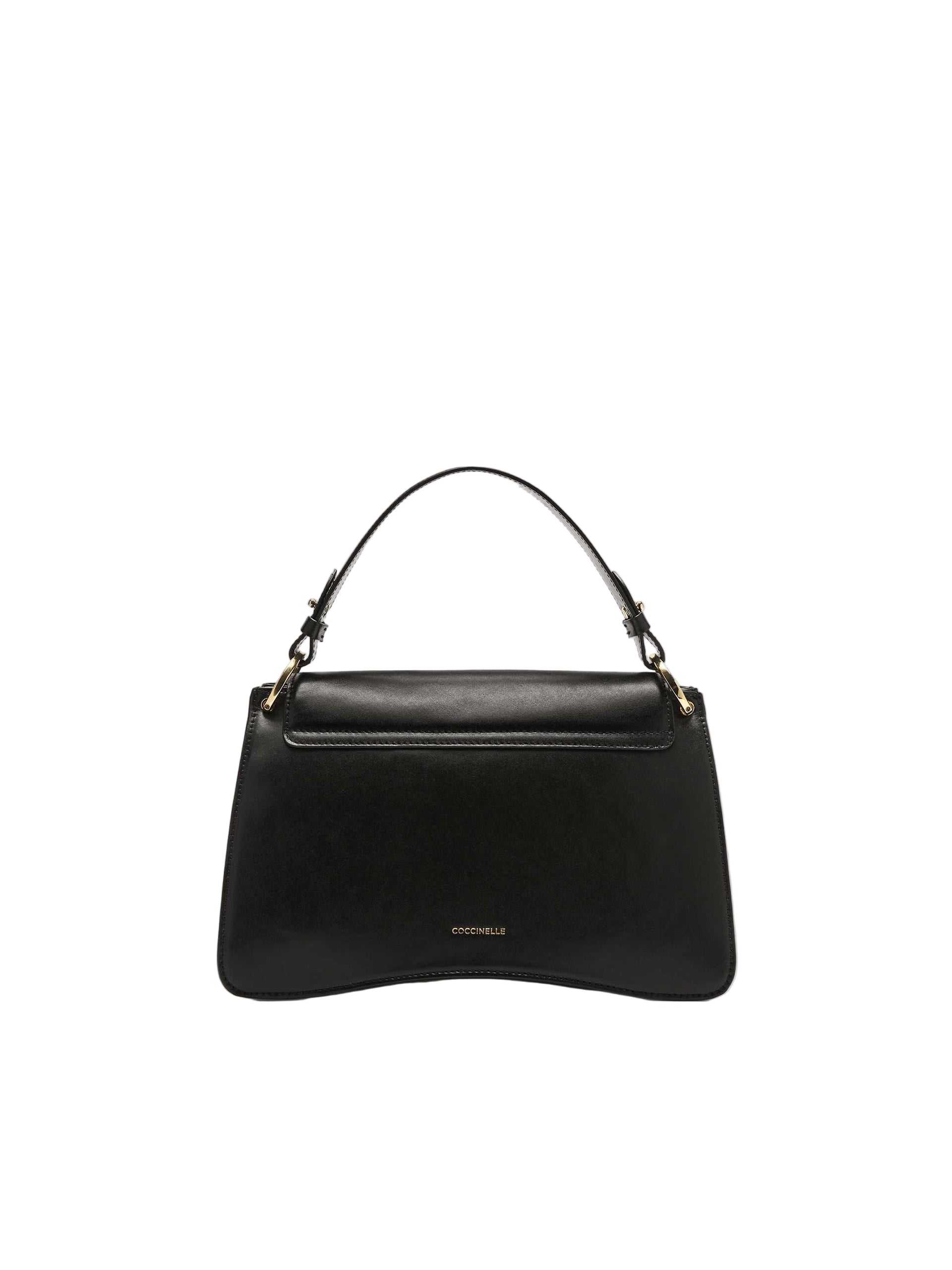COCCINELLE Borsa Donna Nera C-Me Calf Medium in Vera Pelle