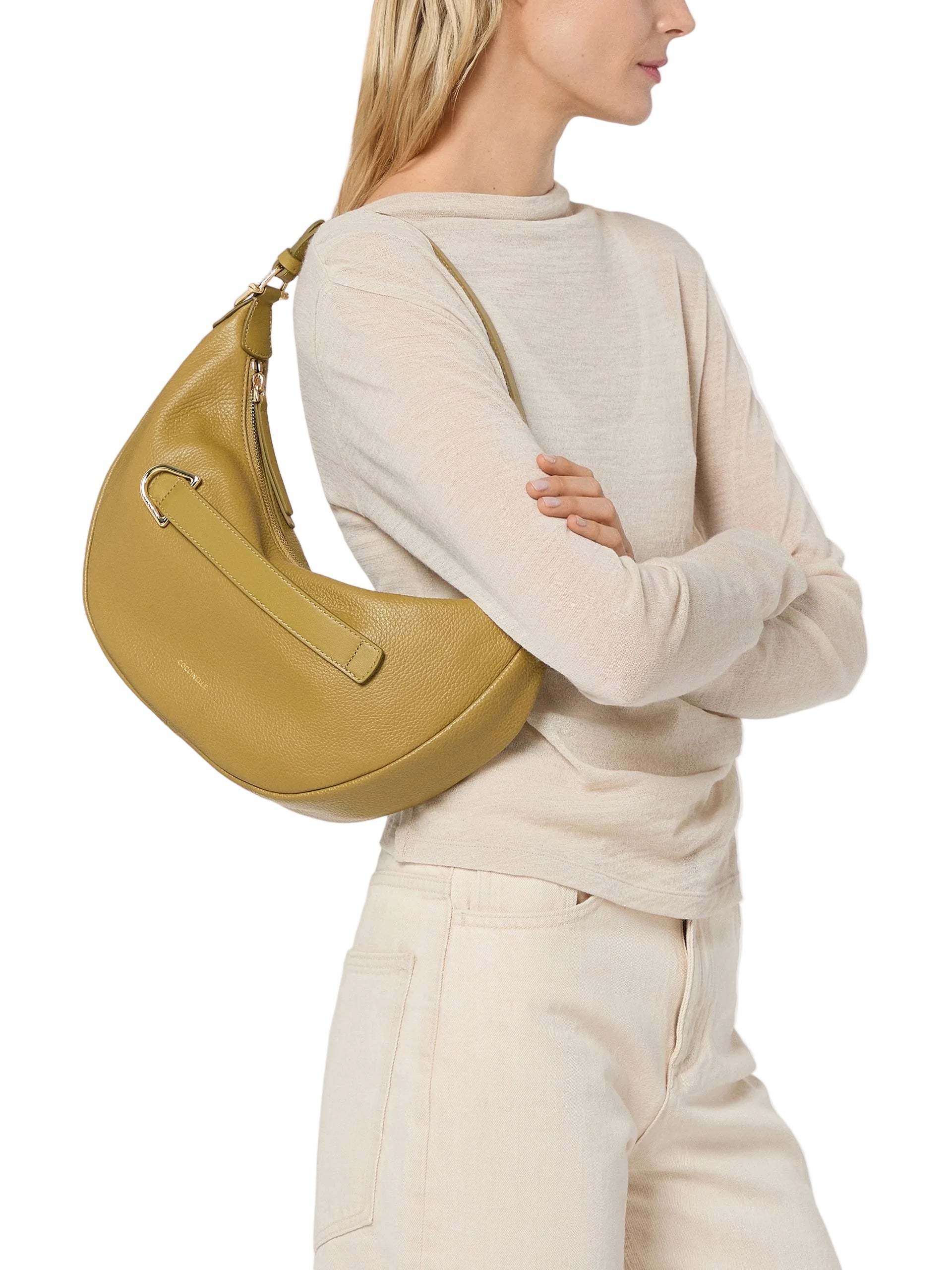 Coccinelle Borsa a Tracolla Pelle Donna Nera Chiusura con Zip Borse nero - vista 2