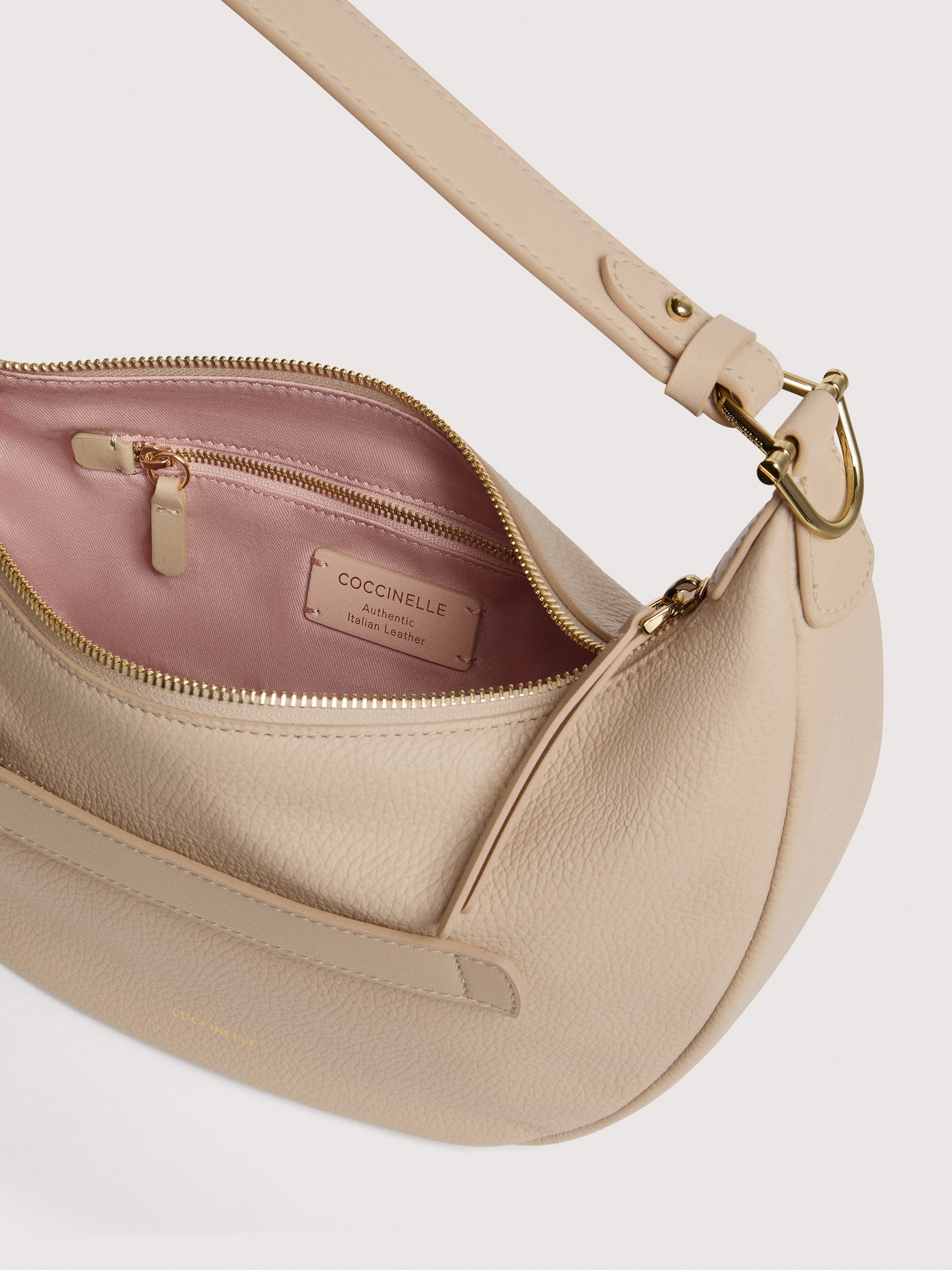 Coccinelle Borsa a Tracolla Pelle Donna Beige Chiusura con Zip Borse - vista 4