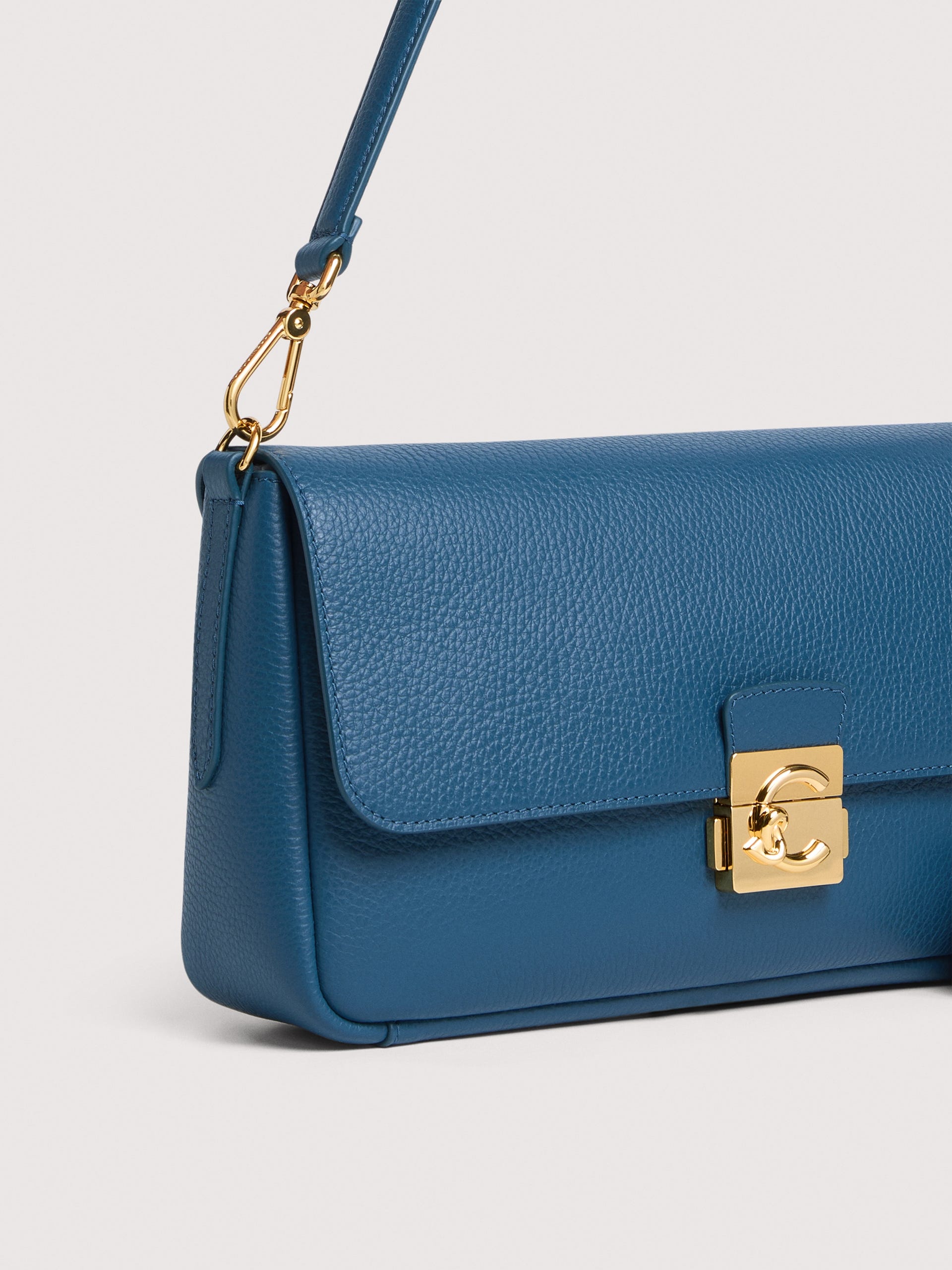 Coccinelle Borsa a Tracolla Pelle Donna Blu Chiusura a Scatto Borse - vista 5