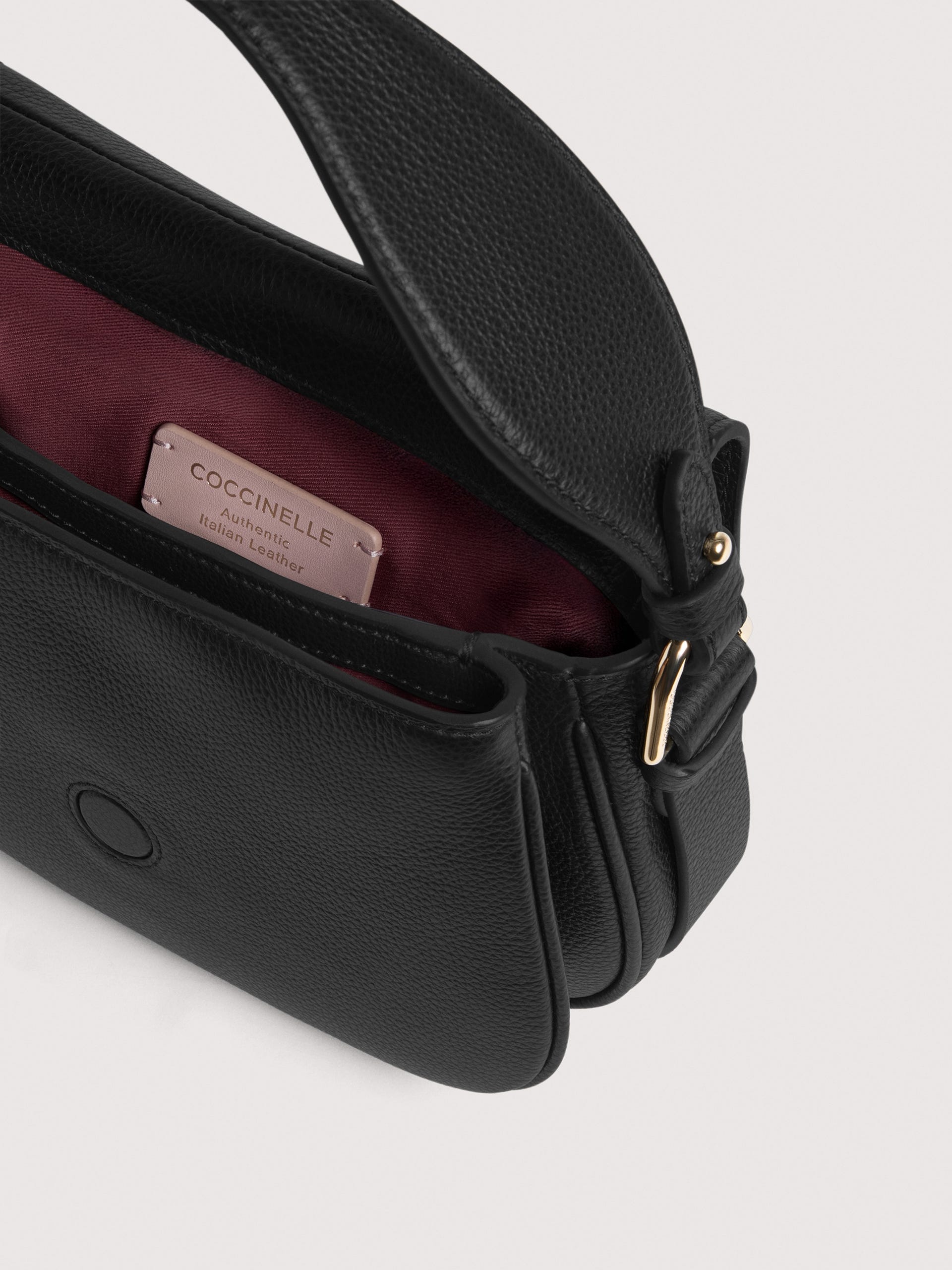 Coccinelle Borsa a Tracolla Pelle Donna Nera Logo Borse nero - vista 5