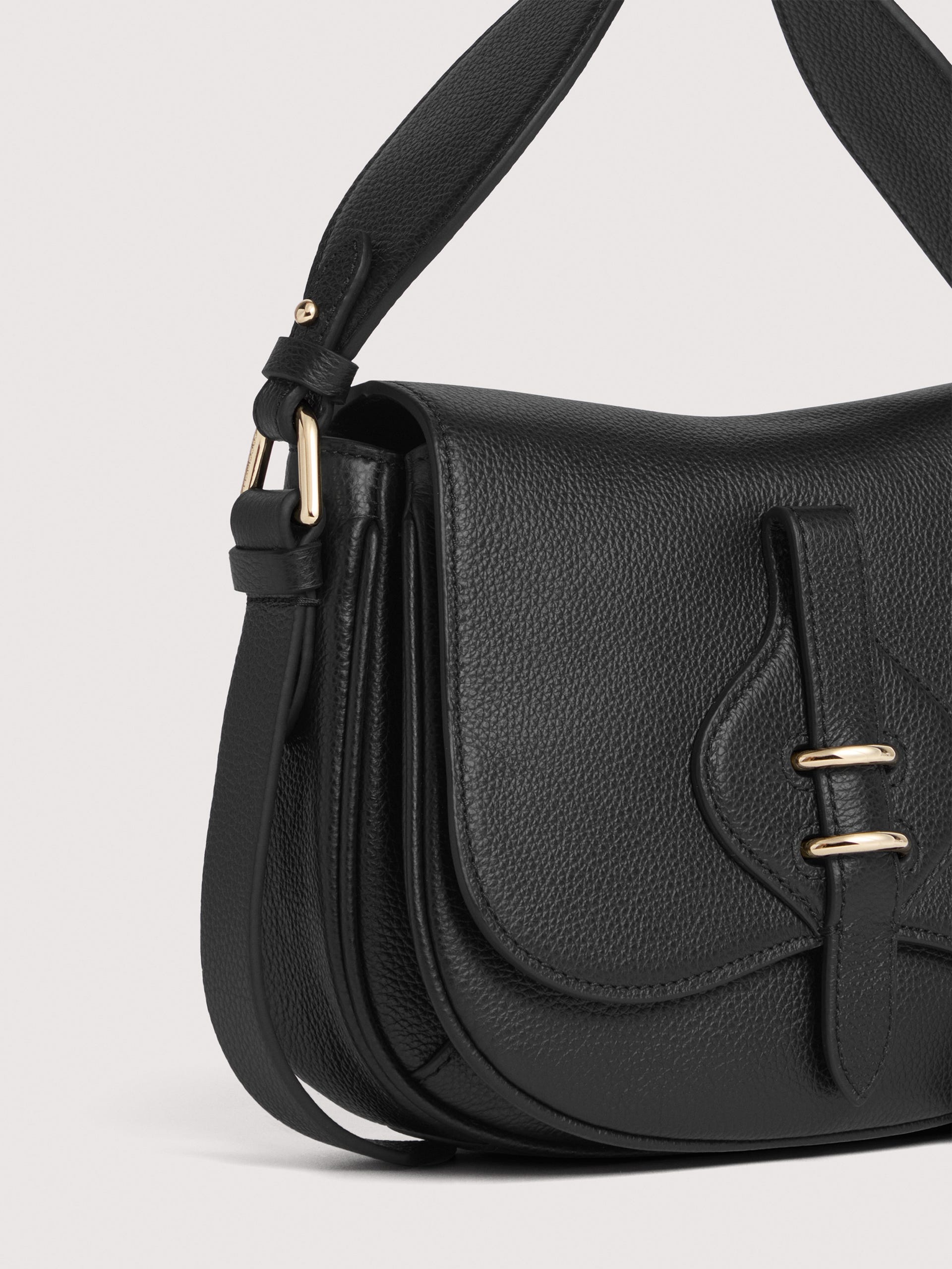 Coccinelle Borsa a Tracolla Pelle Donna Nera Logo Borse nero - vista 6