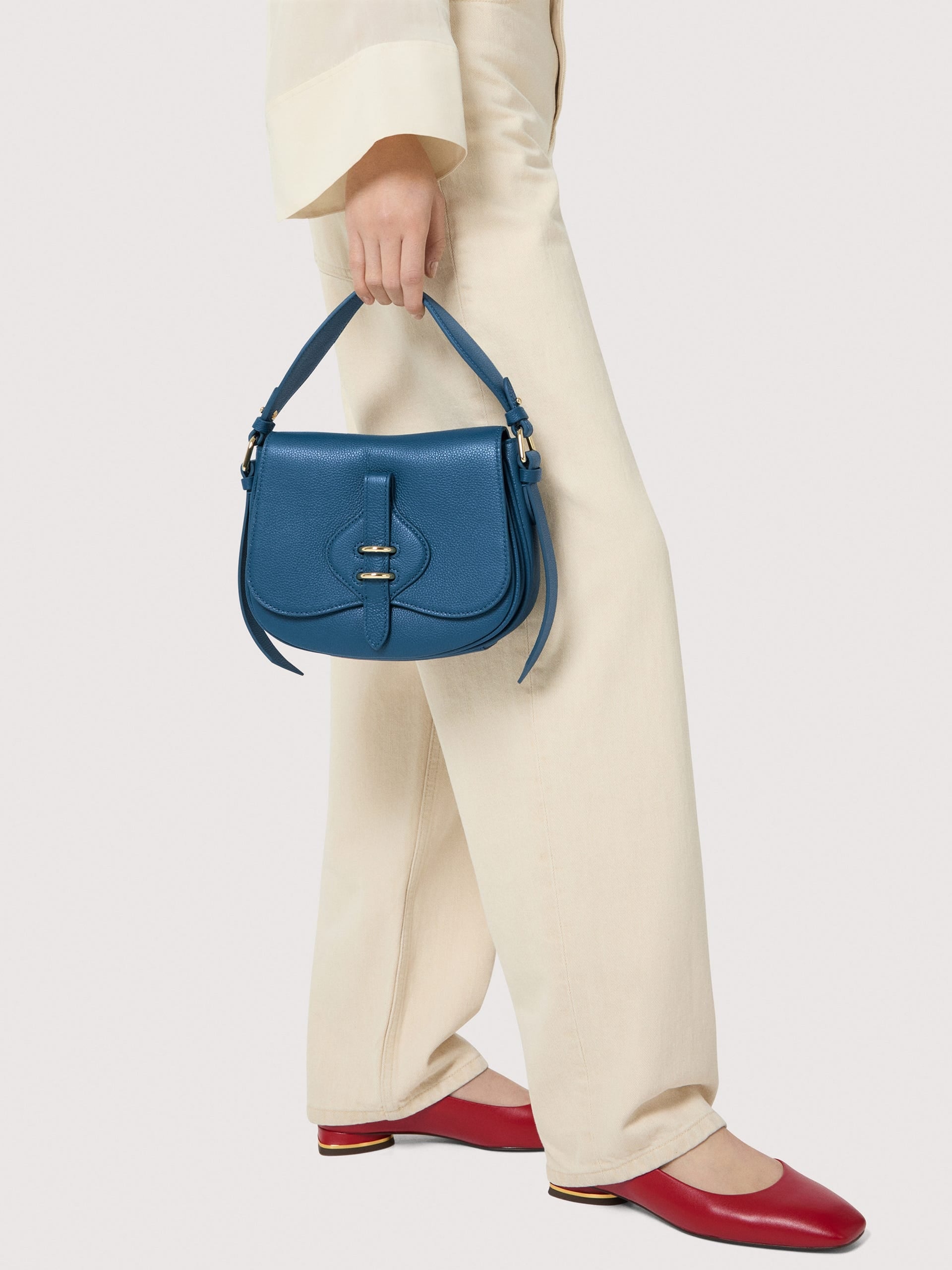 Coccinelle Borsa a Tracolla Pelle Donna Nera Logo Borse nero - vista 2