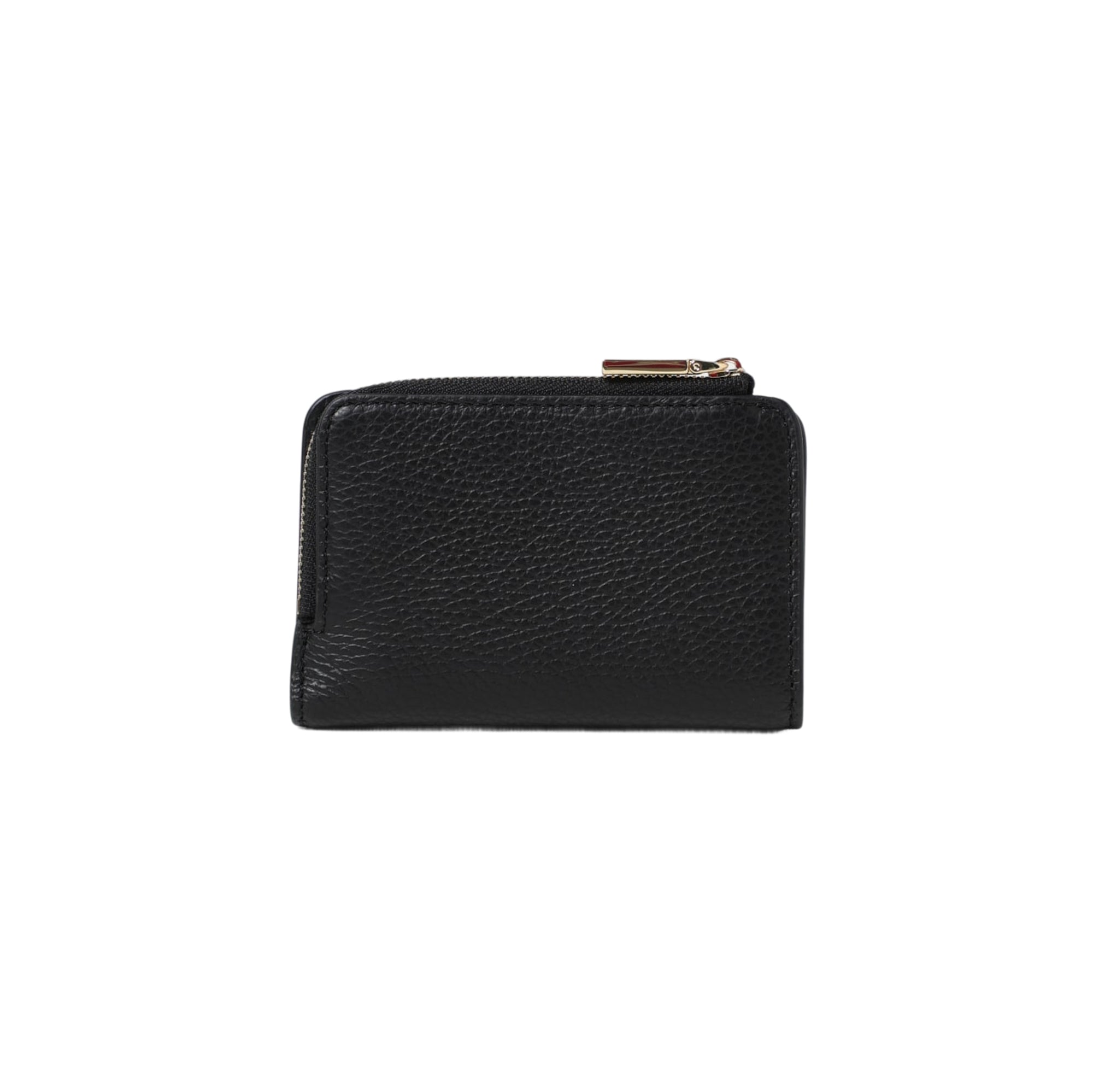 Portefeuille Femme Coccinelle Petit Noir, En Cuir Véritable, Metallic Soft Small