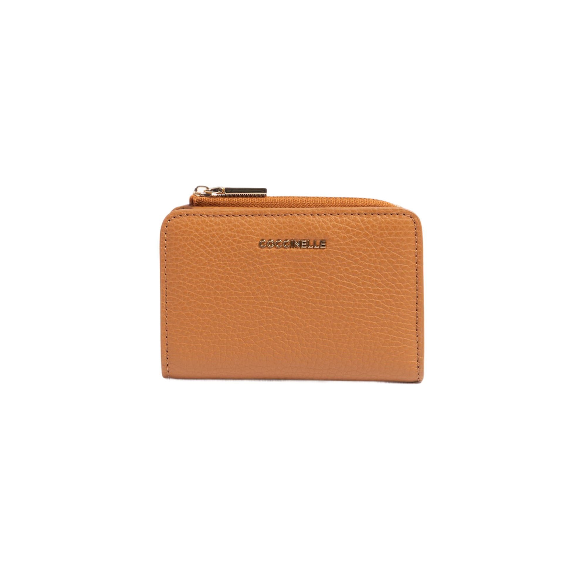 COCCINELLE Women's Small Leather Wallet, Genuine Leather, Metallic Soft Small