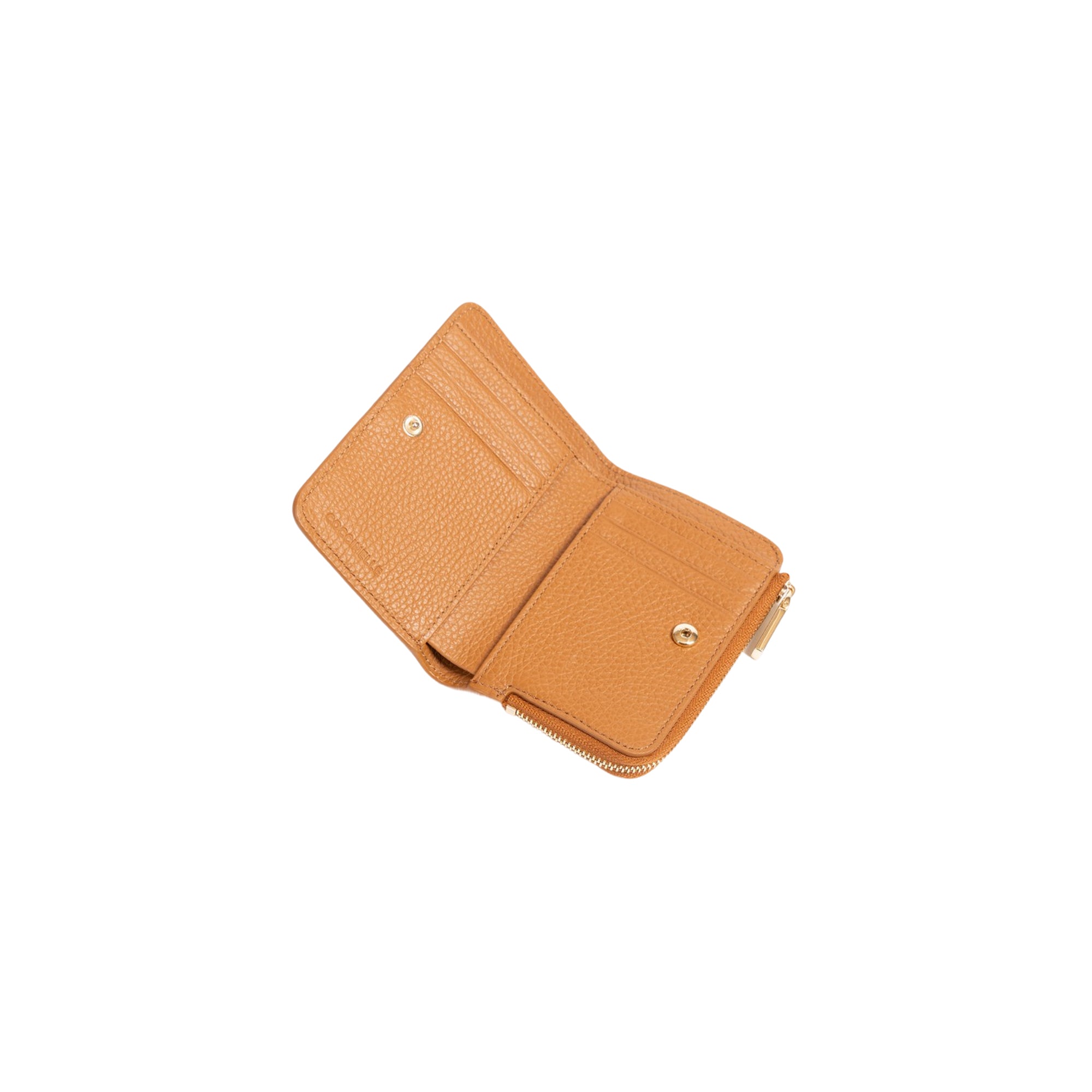 COCCINELLE Women's Small Leather Wallet, Genuine Leather, Metallic Soft Small